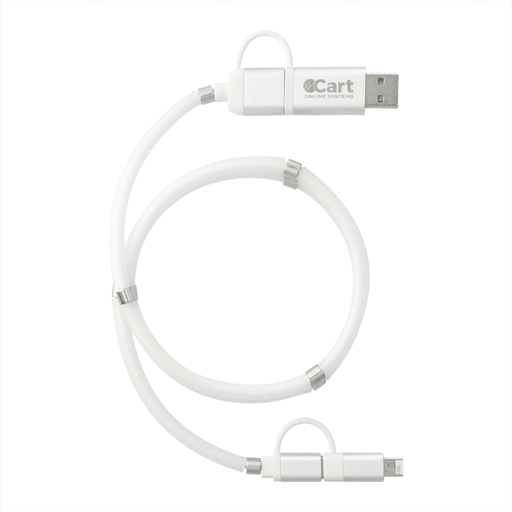 Whirl 5-In-1 Data Transfer Cable w/ Magnetic Wrap
