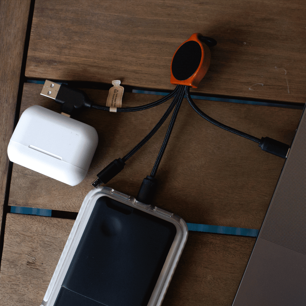 Bamboo Charging w/ RPET Cables