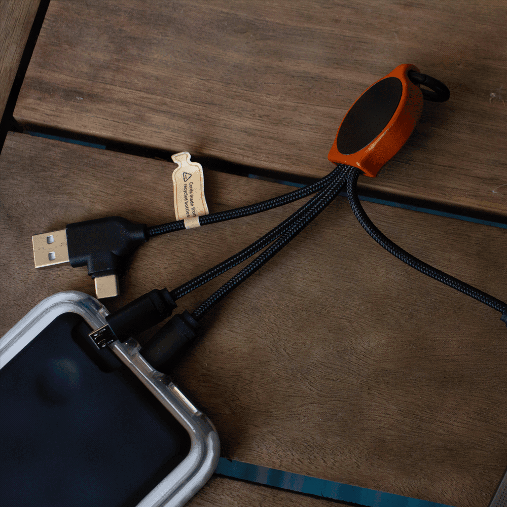 Bamboo Charging w/ RPET Cables