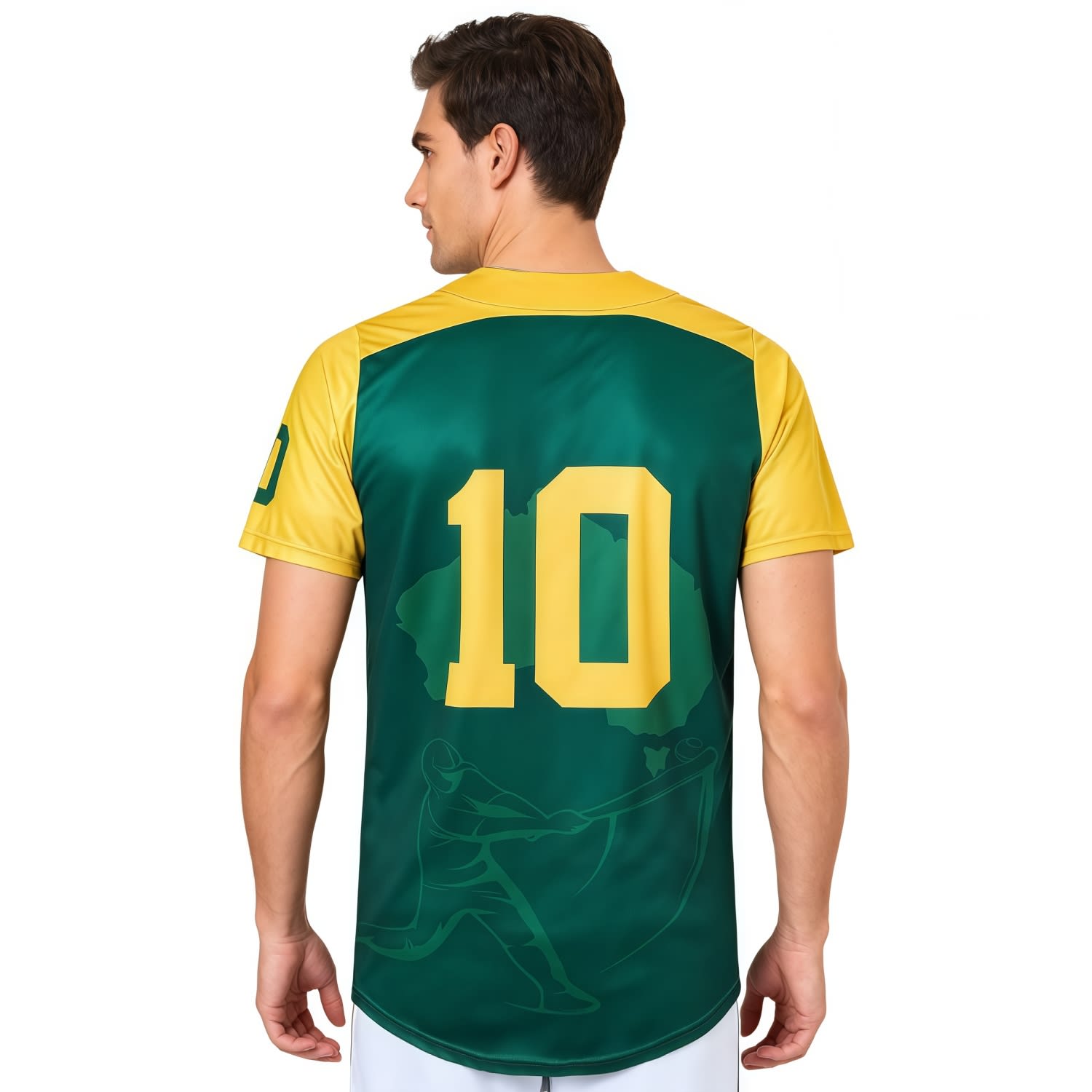 Men's 100% Polyester Sublimated 2-Button Baseball Jersey
