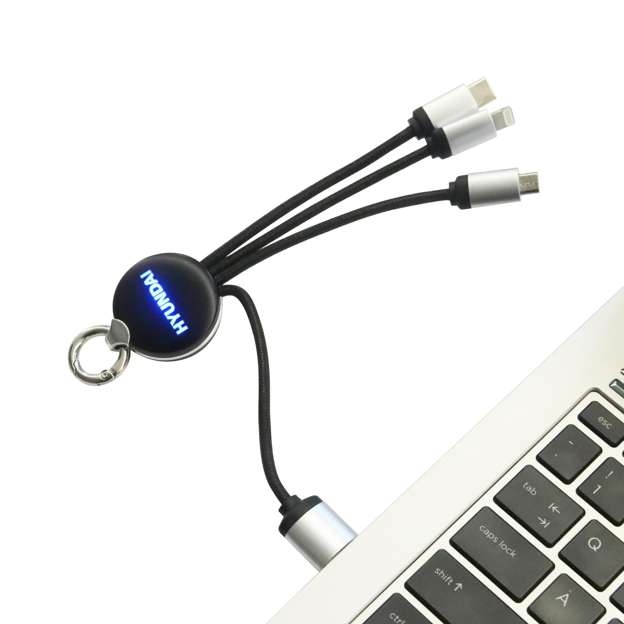 Round Shaped Light Up Charging Cable