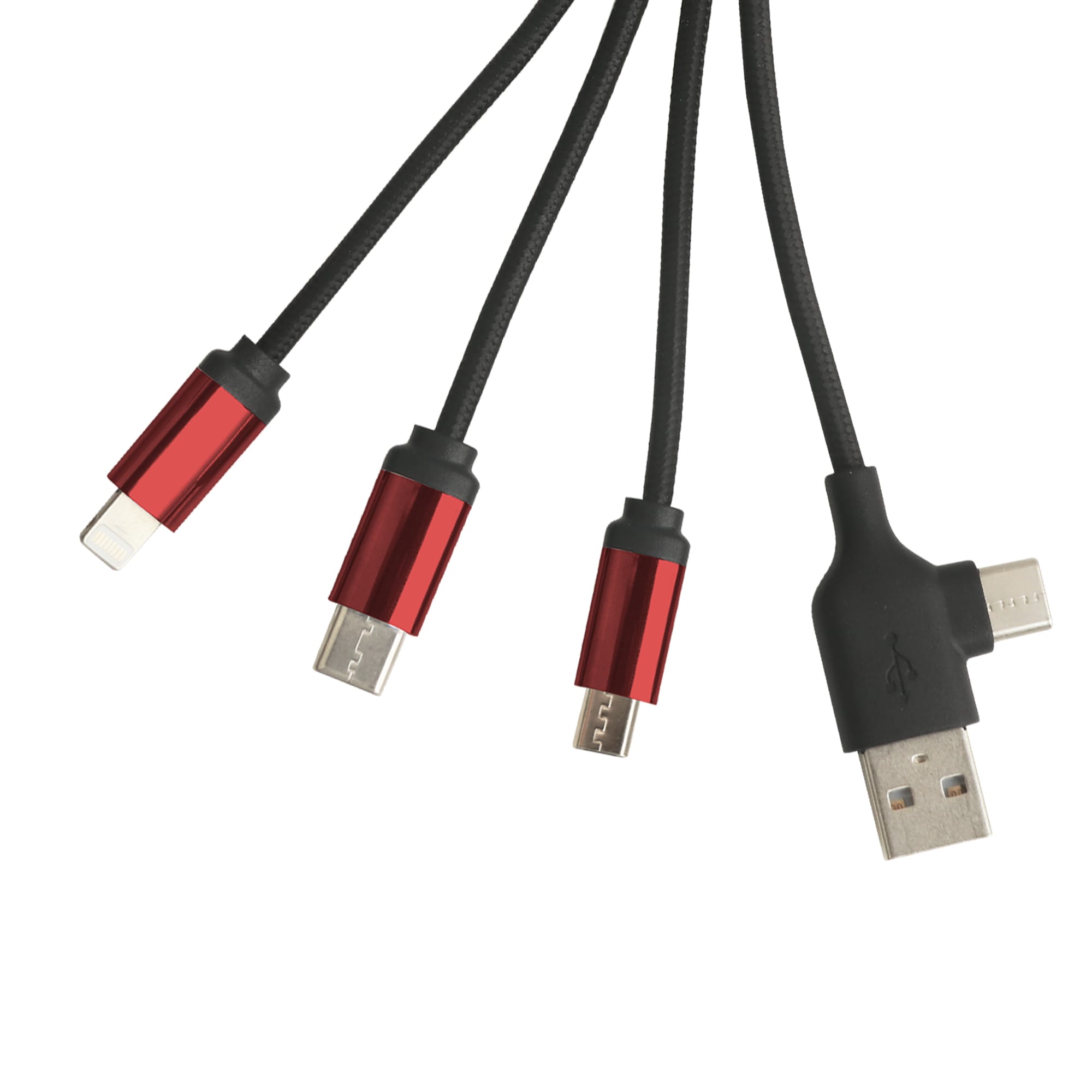 Round Shaped Light Up Multi Charging Cable