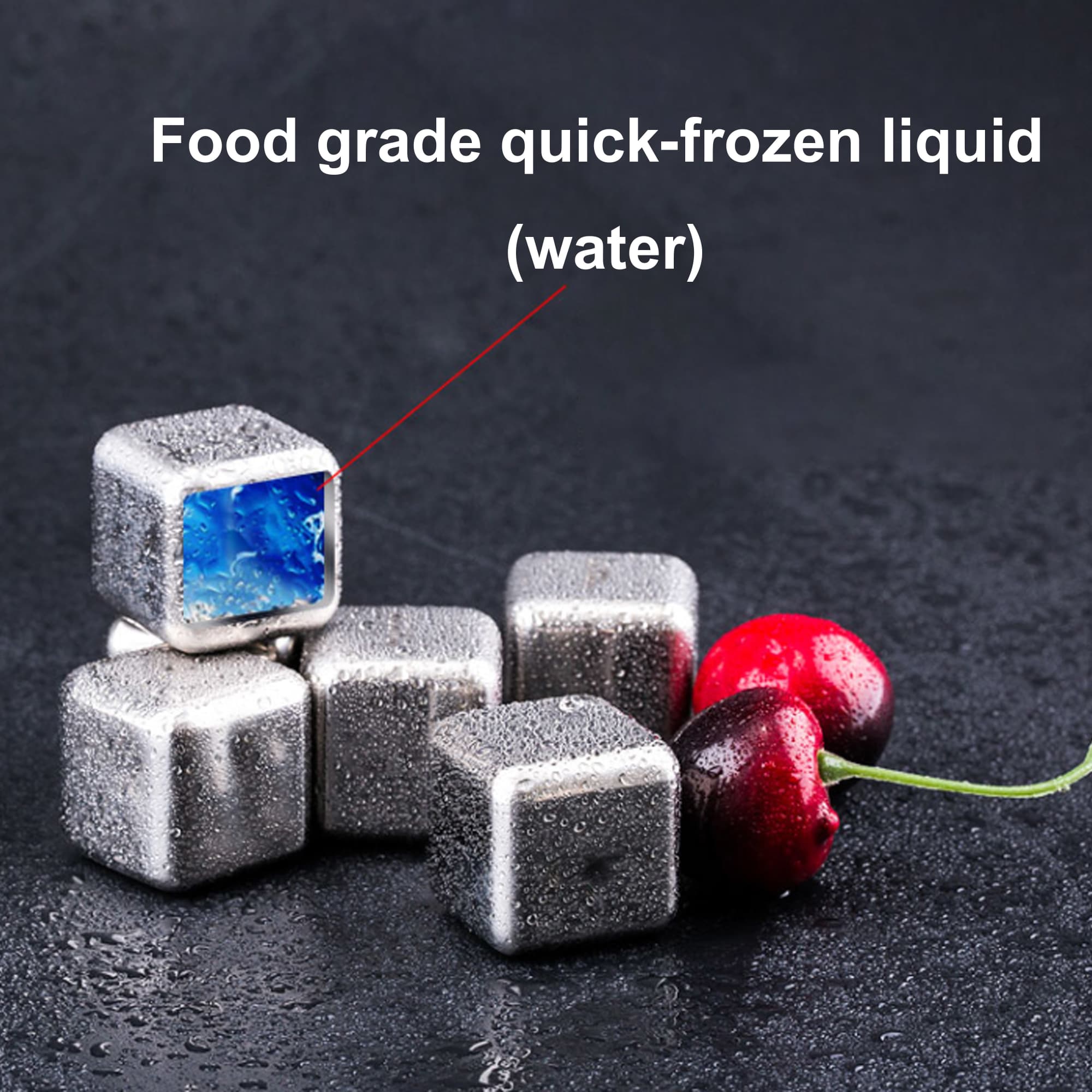 Stainless Steel Ice Cube Set (6pcs)