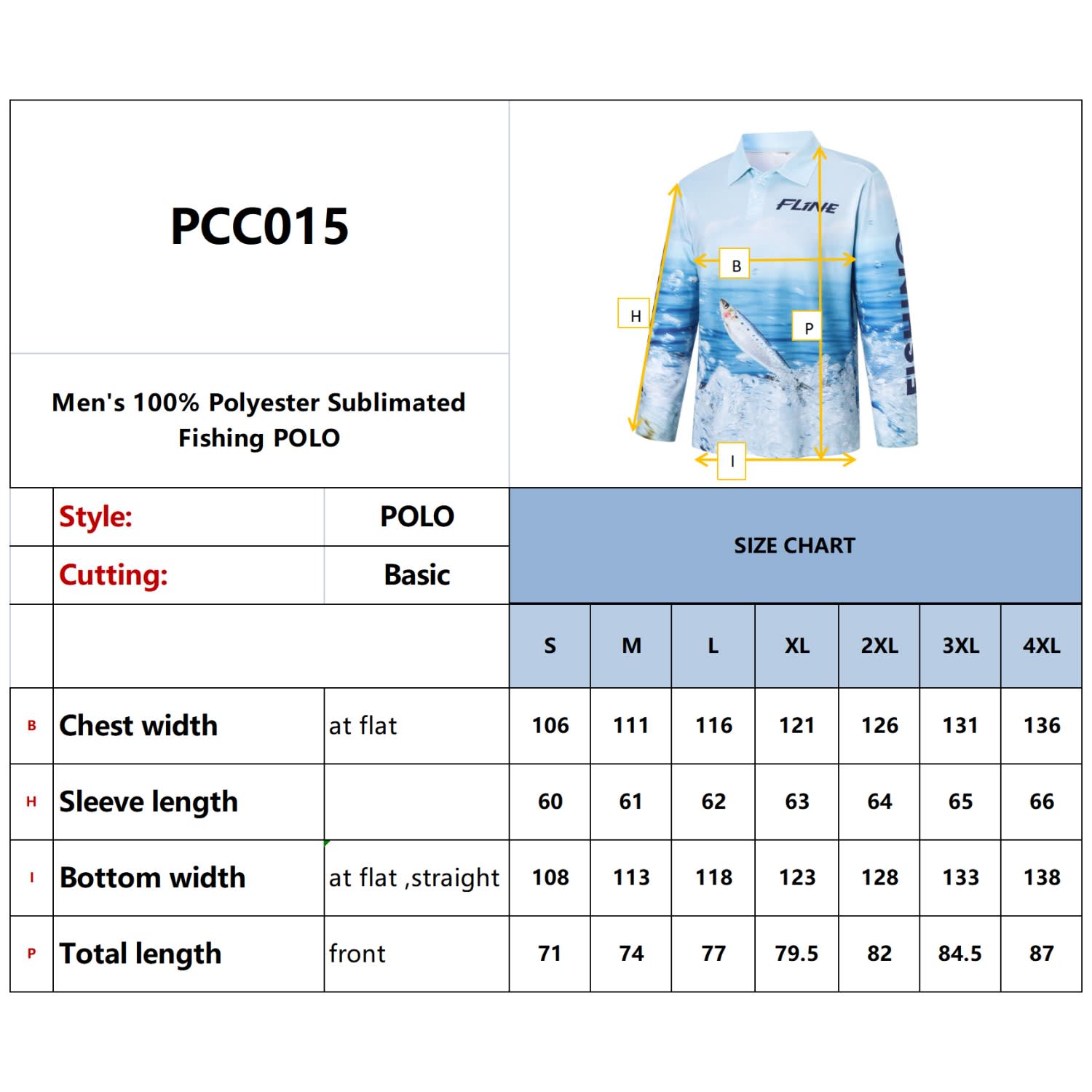 Men's Polyester Spandex Sublimated Fishing POLO