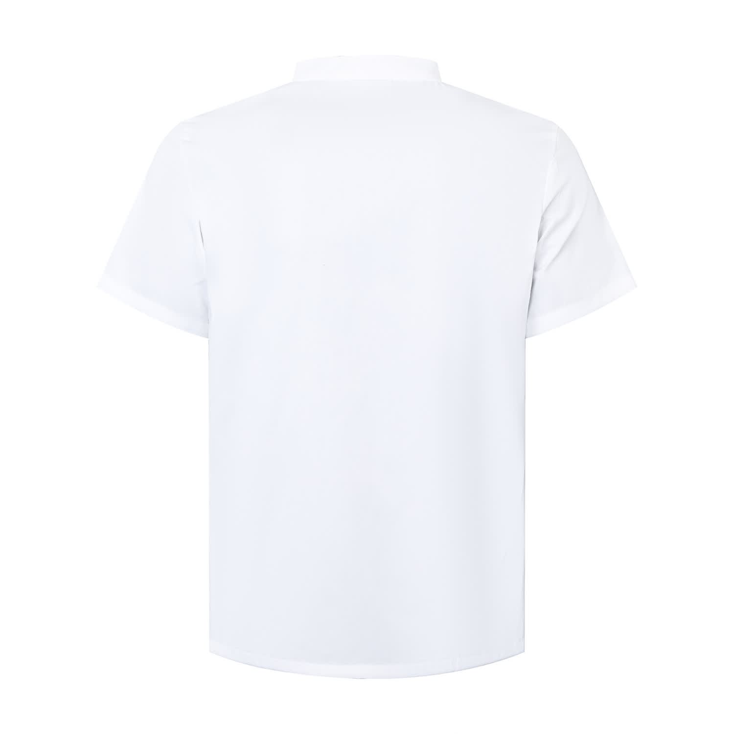 Classic Short Sleeves Double Breasted Chef Jacket