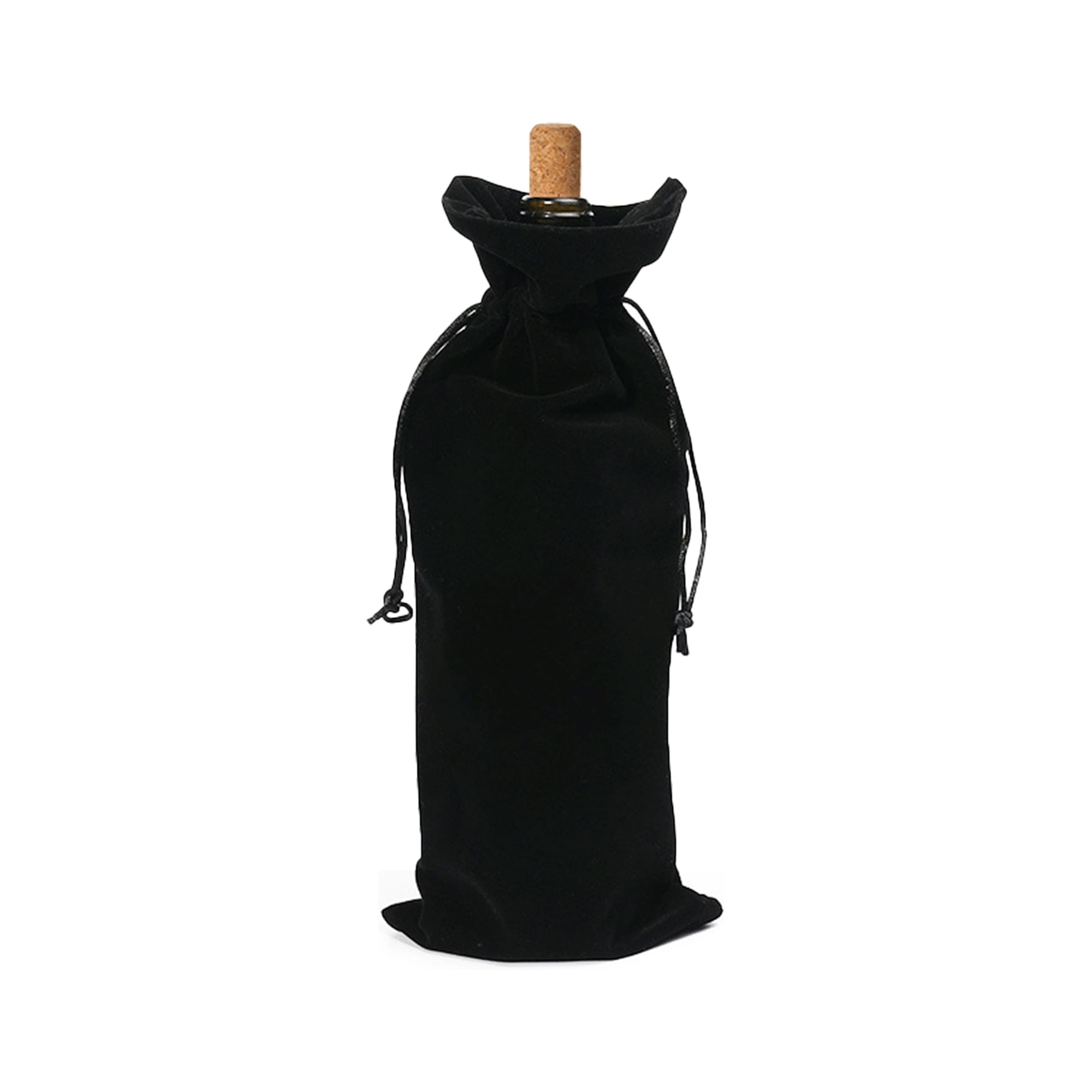 Drawstring Velvet Wine Bottle Bag