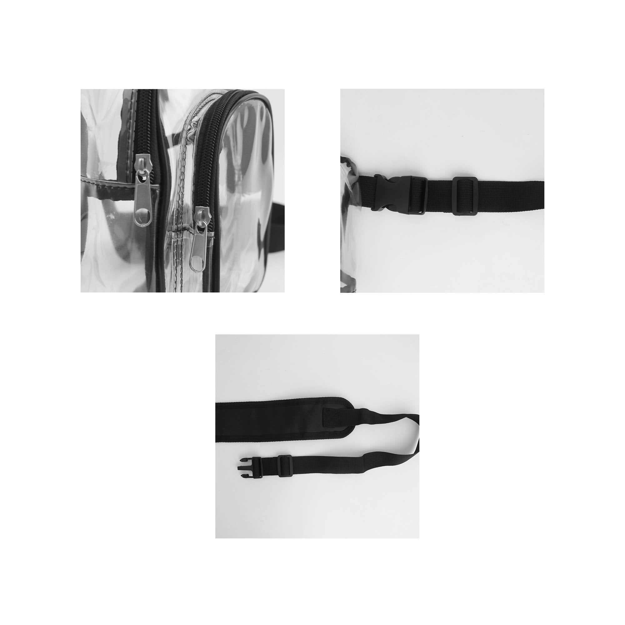 Clear PVC Crossbody Backpack