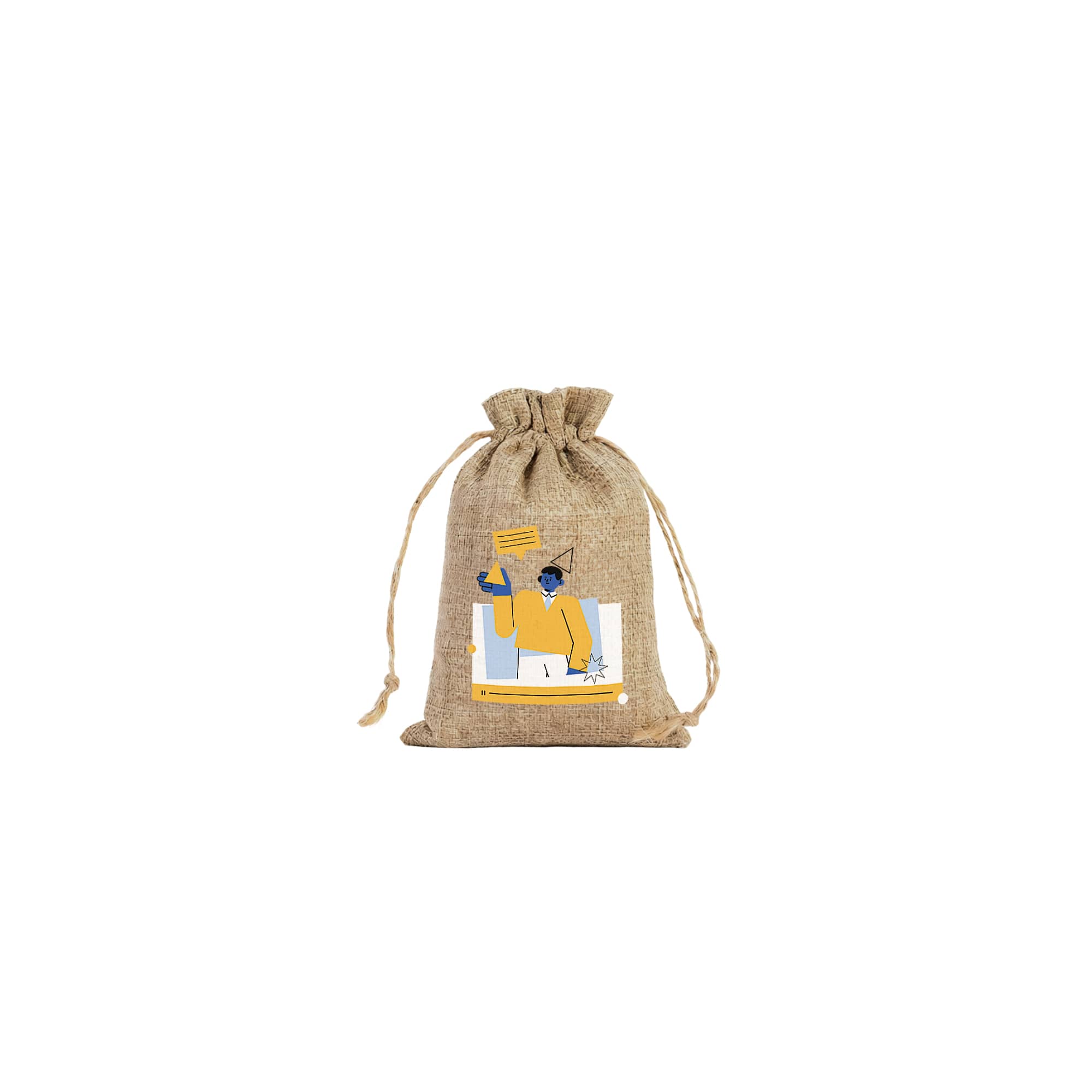 Linen Drawstring Gift Bags