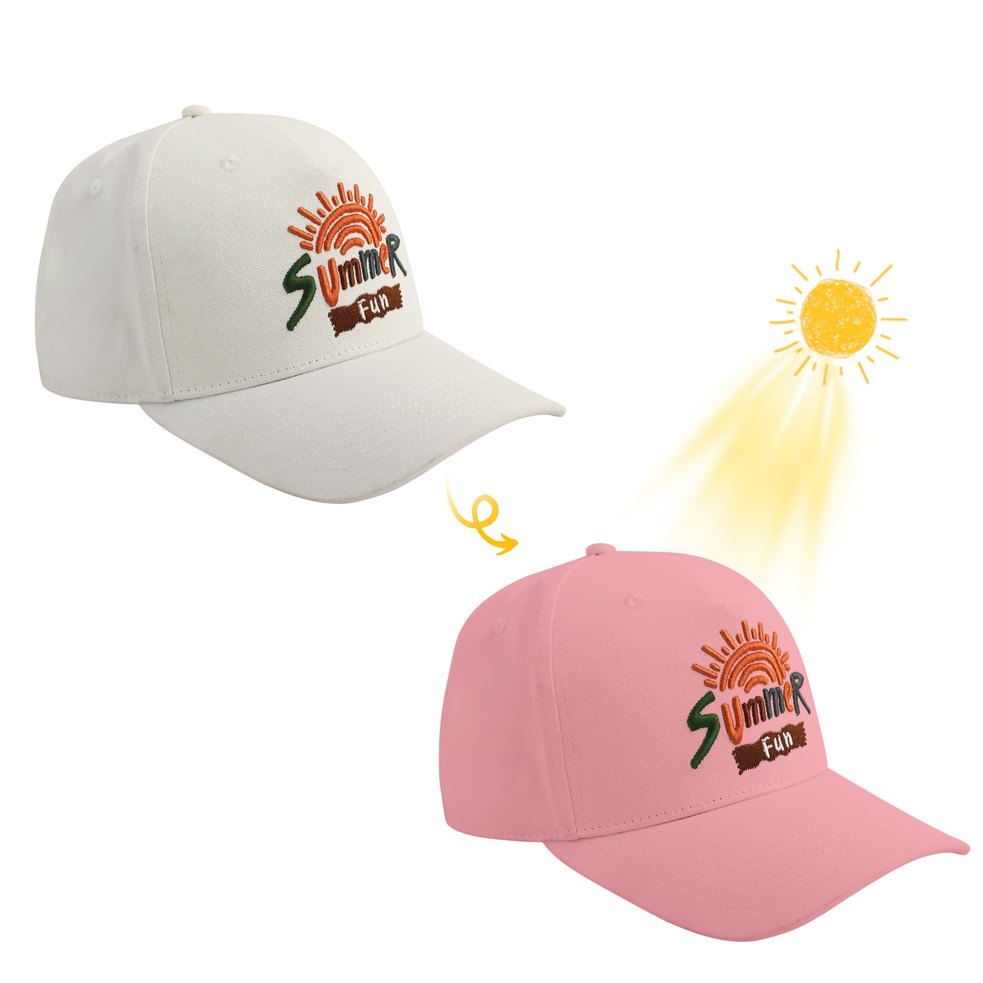 Colour Changing Baseball Cap 5 Panel