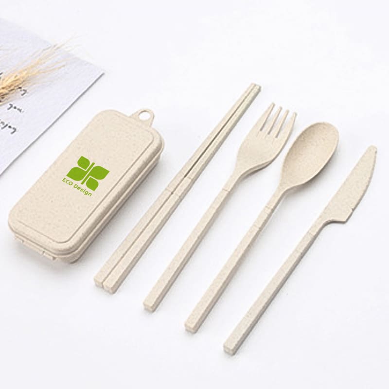 4 Pieces Travel Utensils Set