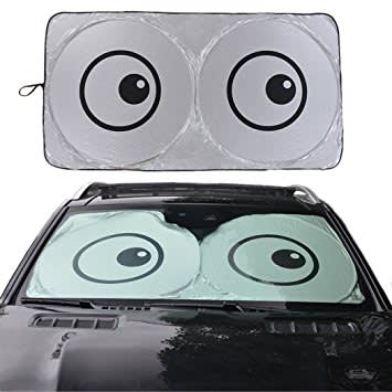 Twin Circular Reflective Car Sunshade