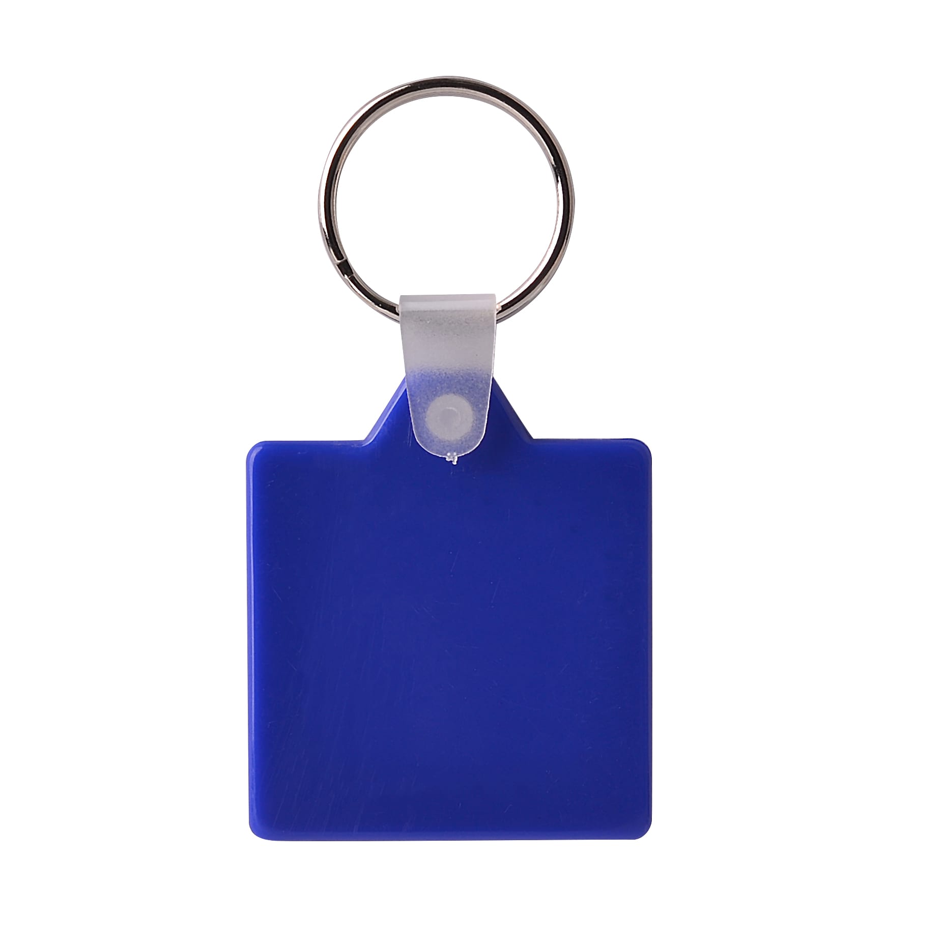 Square Hard Plastic Keyring