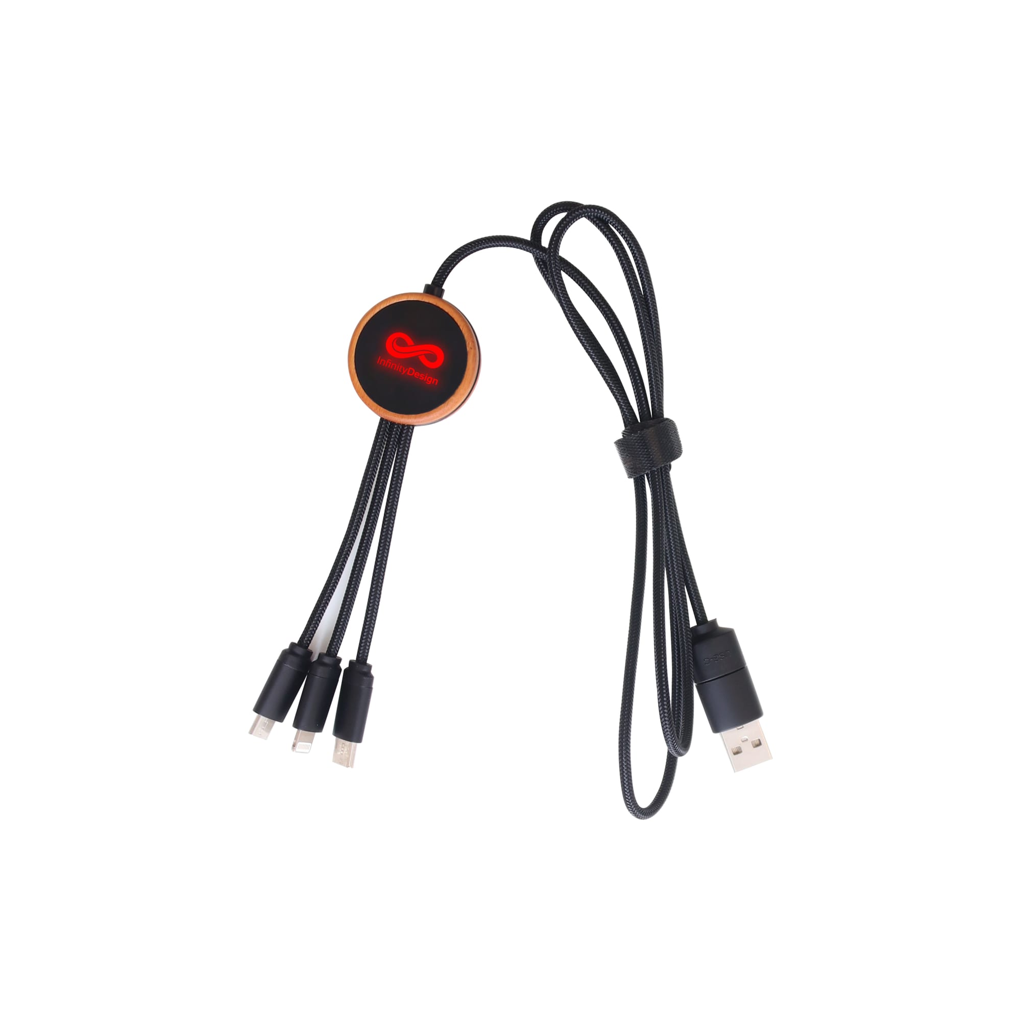 Long Light Up Charging Cable - Round Shape