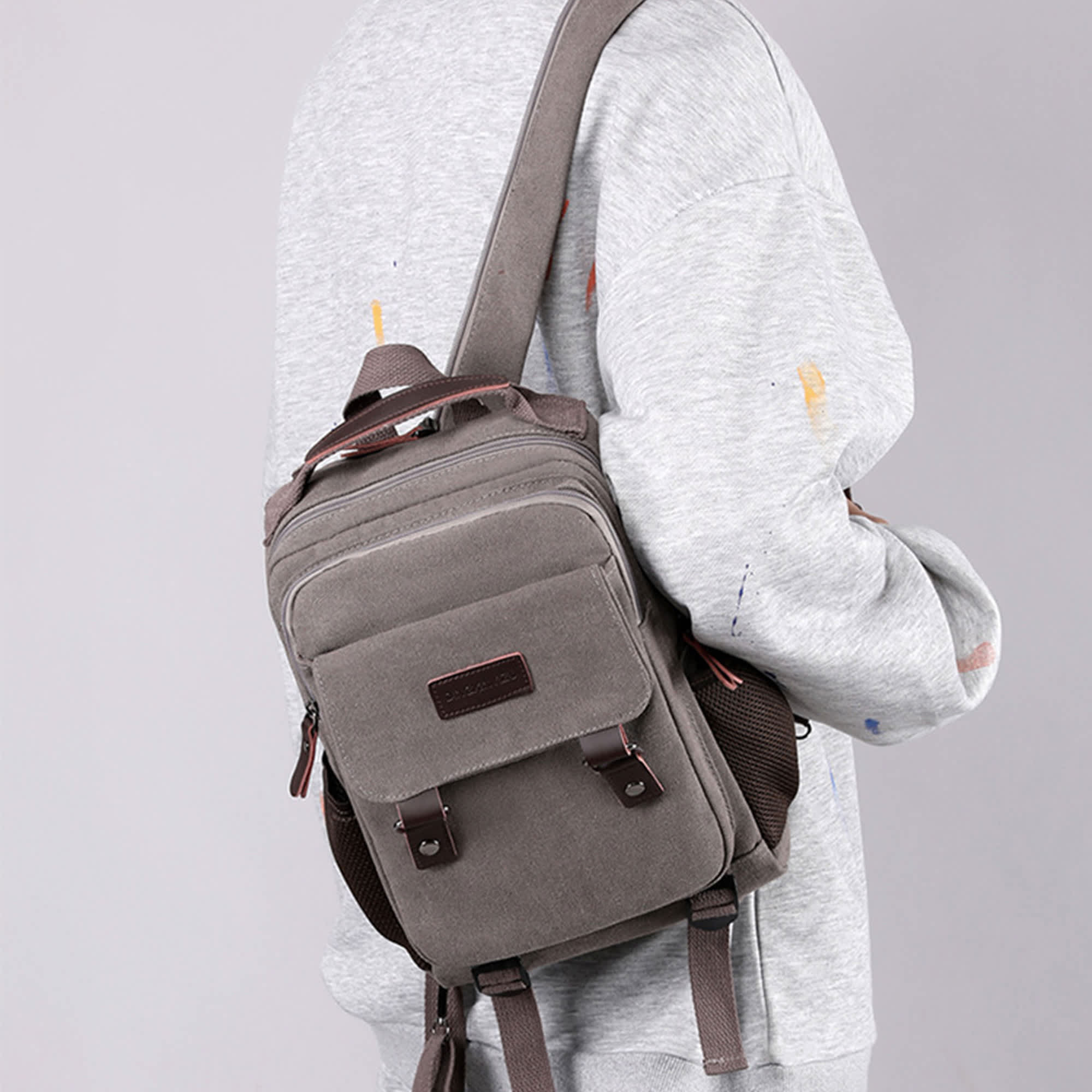 Canvas Sling Backpack Hybrid