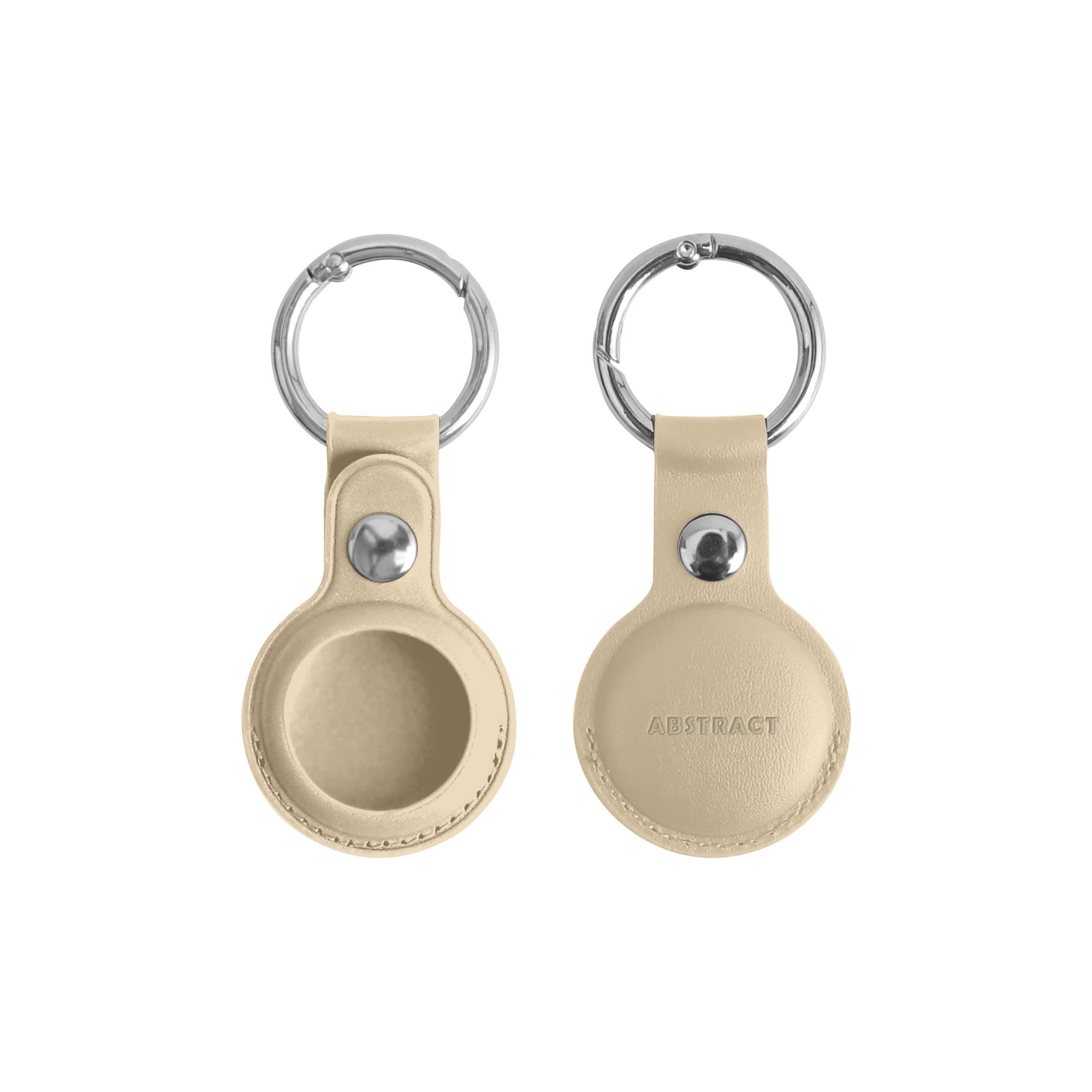 PU Leather AirTag Holder with Keyring
