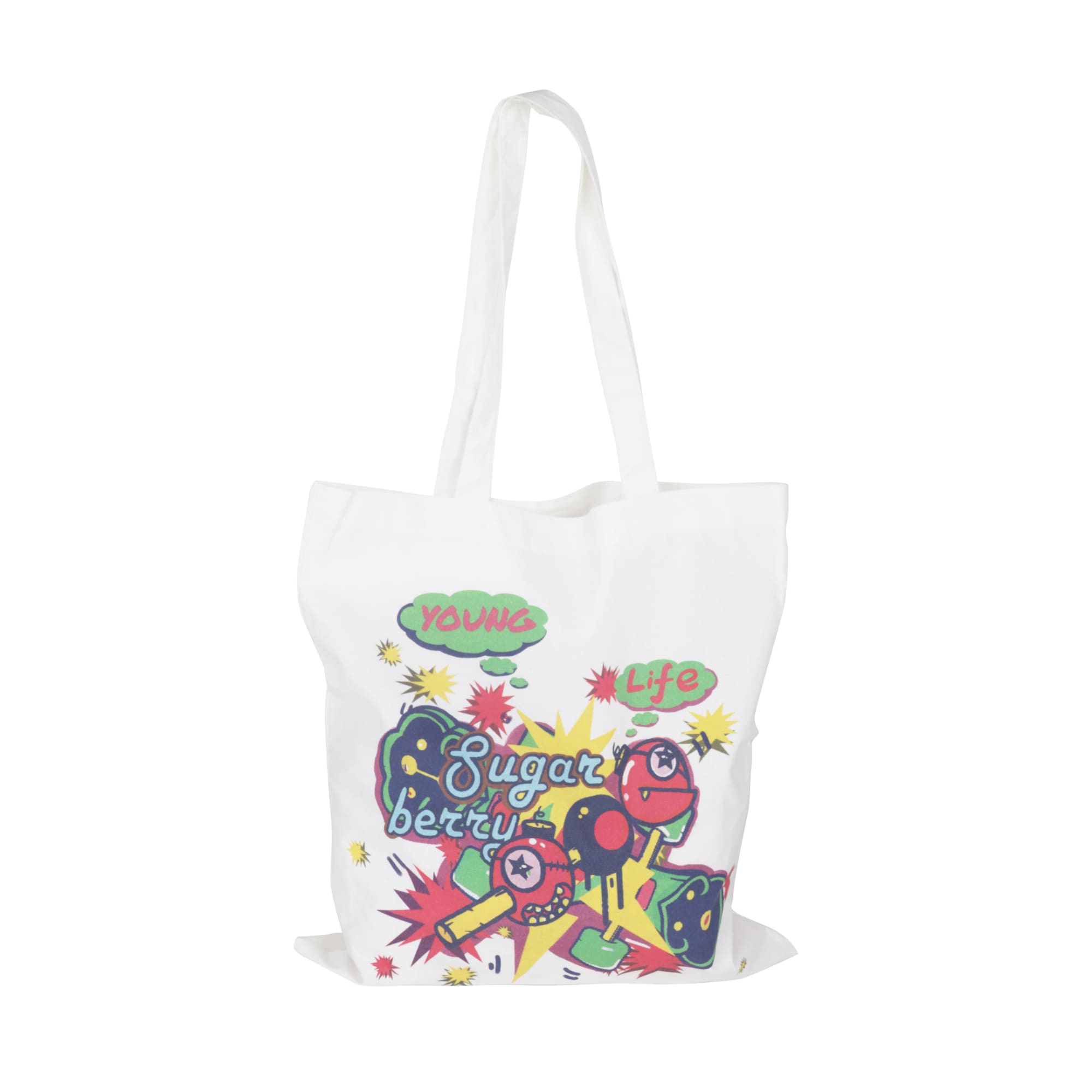 170gsm Digital Print Long Handle Cotton Bag