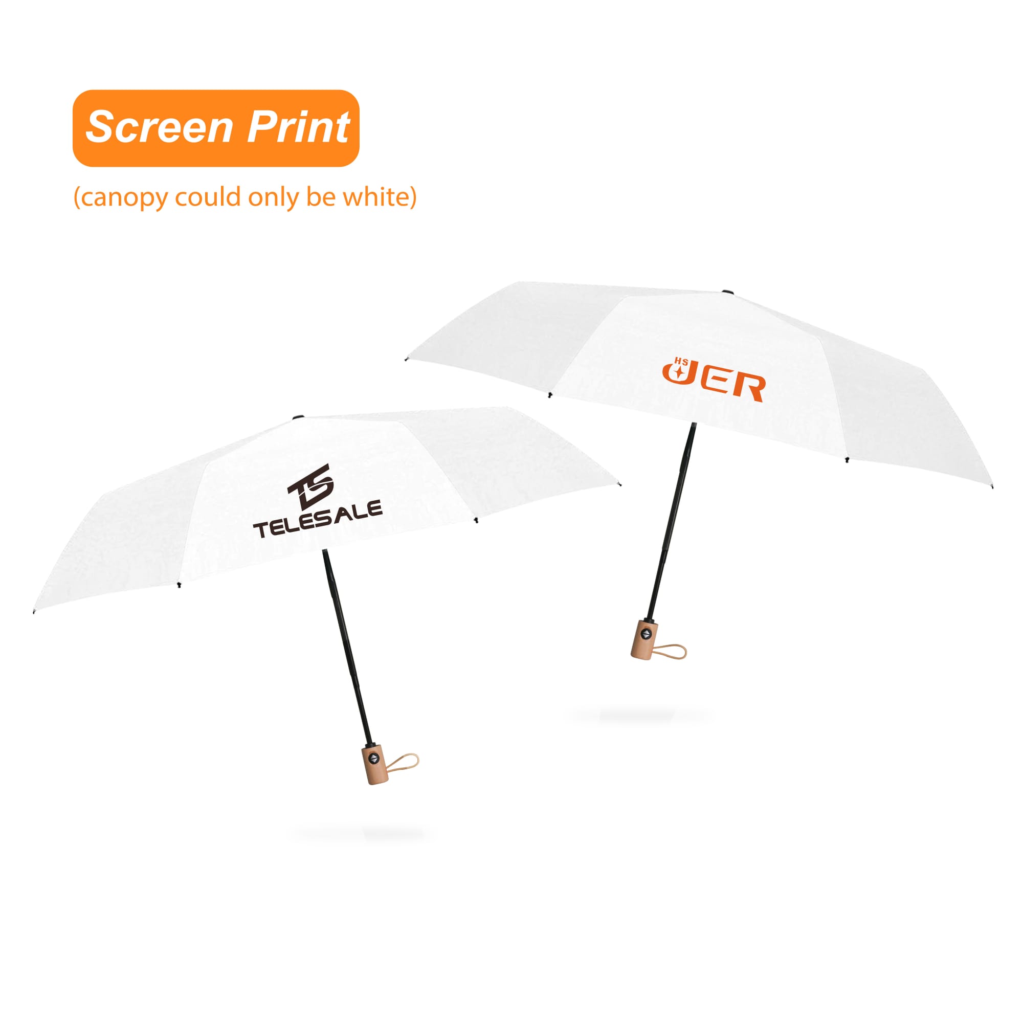 Triple folding RPET umbrella - auto open and close
