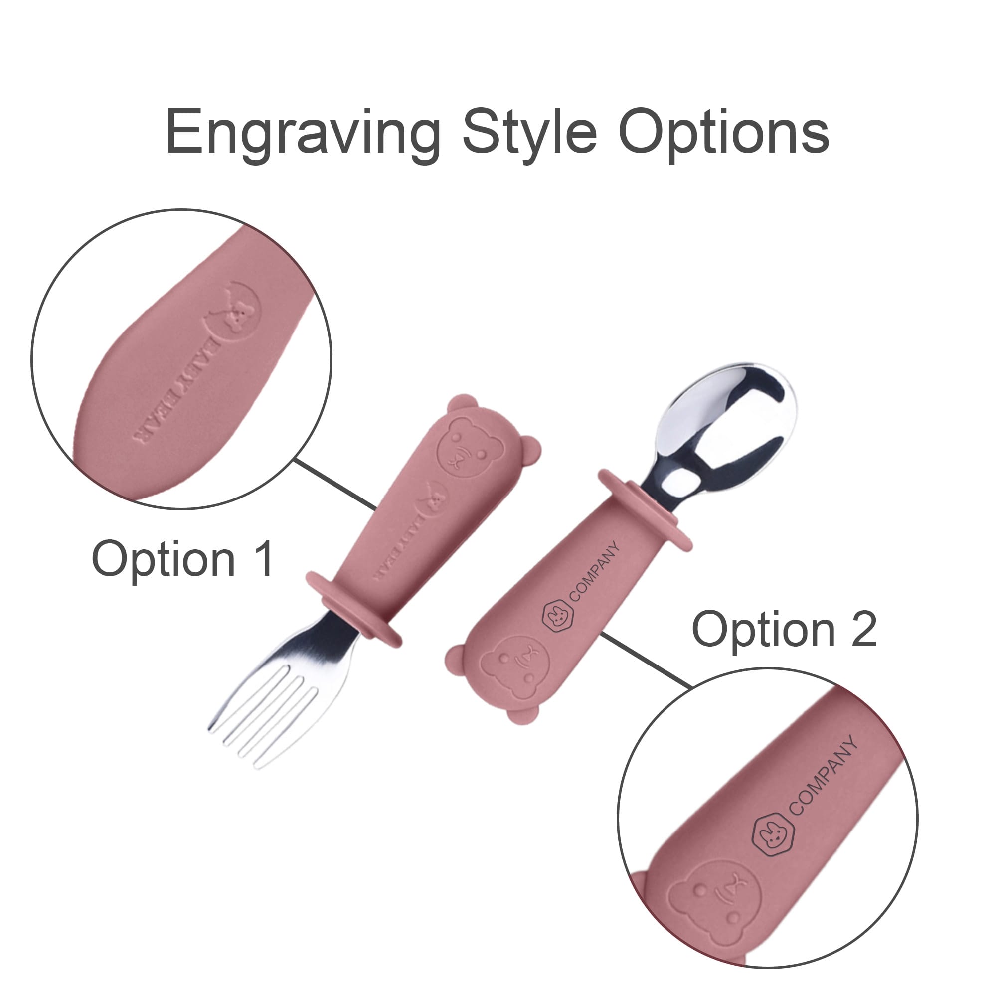 Silicone Stainless Steel Kids Cutlery