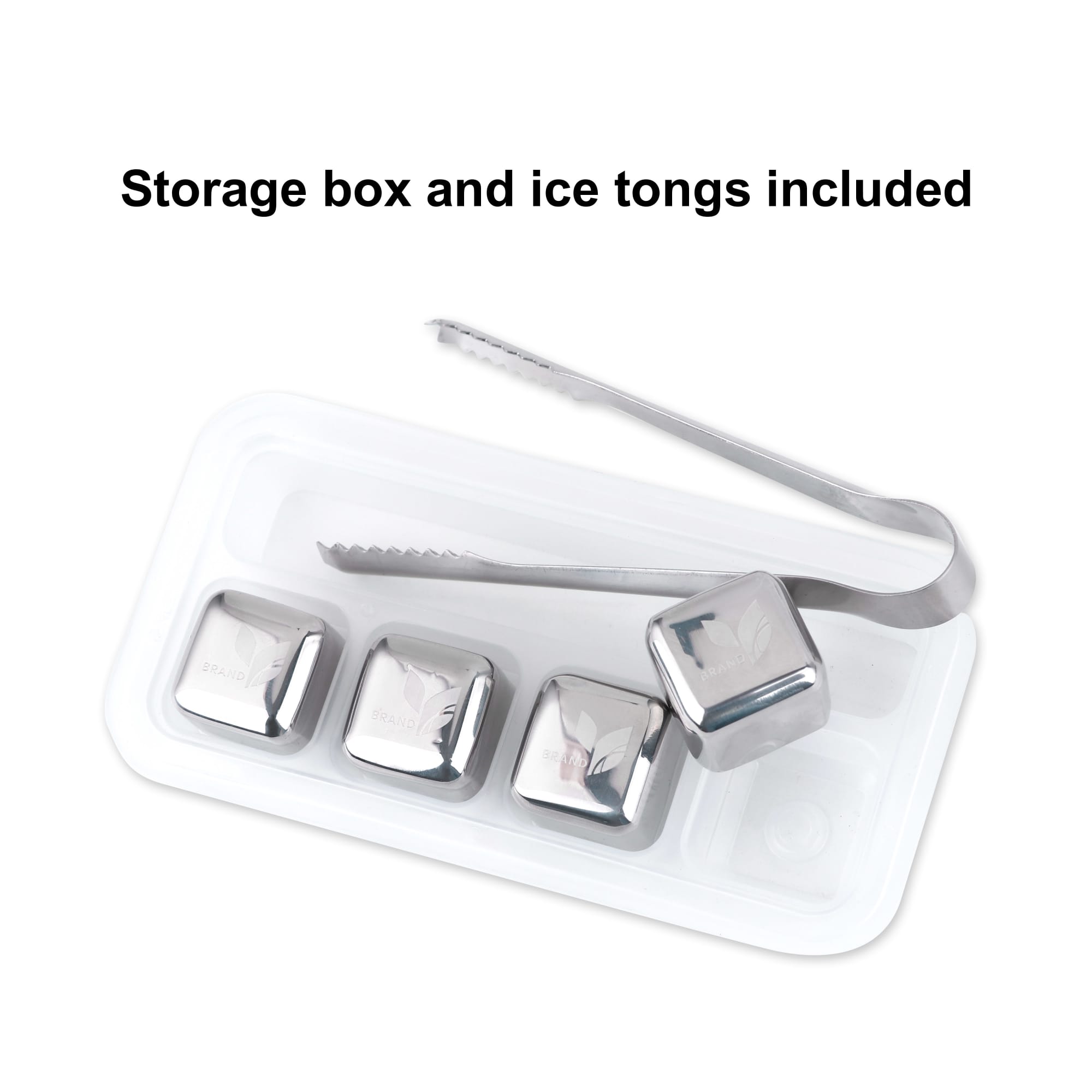 Stainless Steel Ice Cube Set (4pcs)