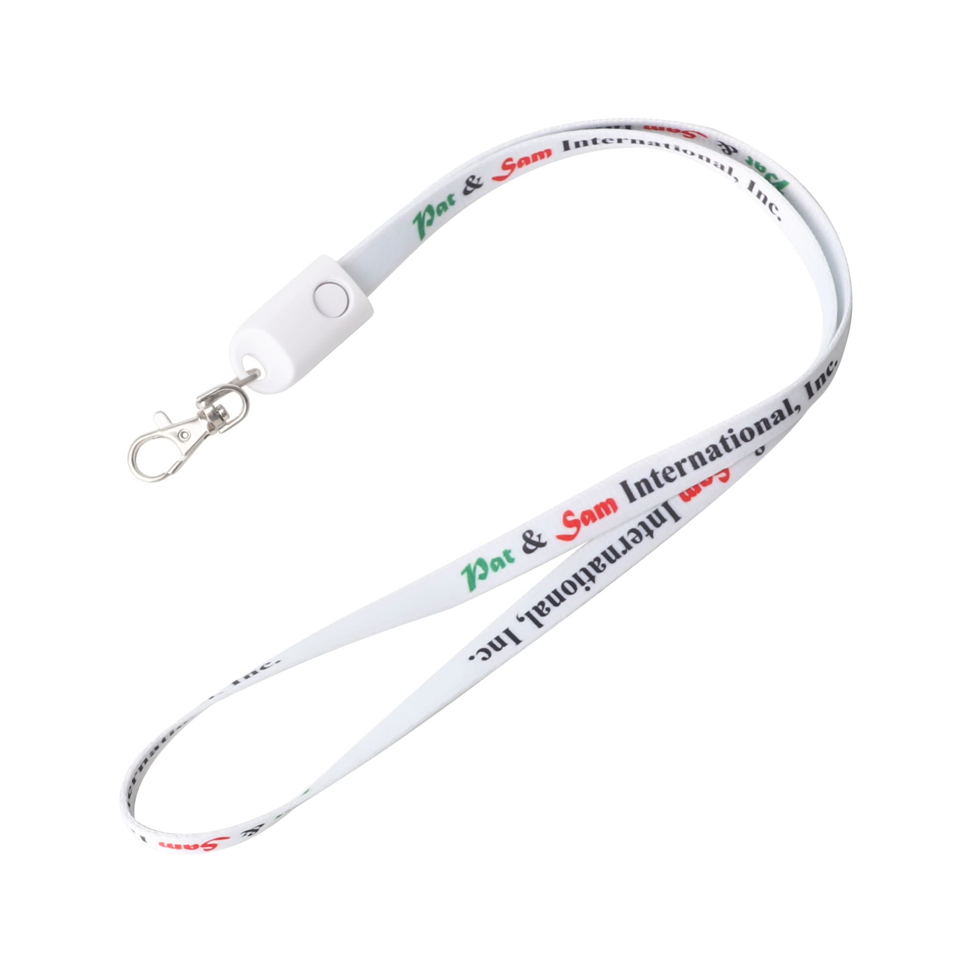 Polyester Lanyard Charging Cable