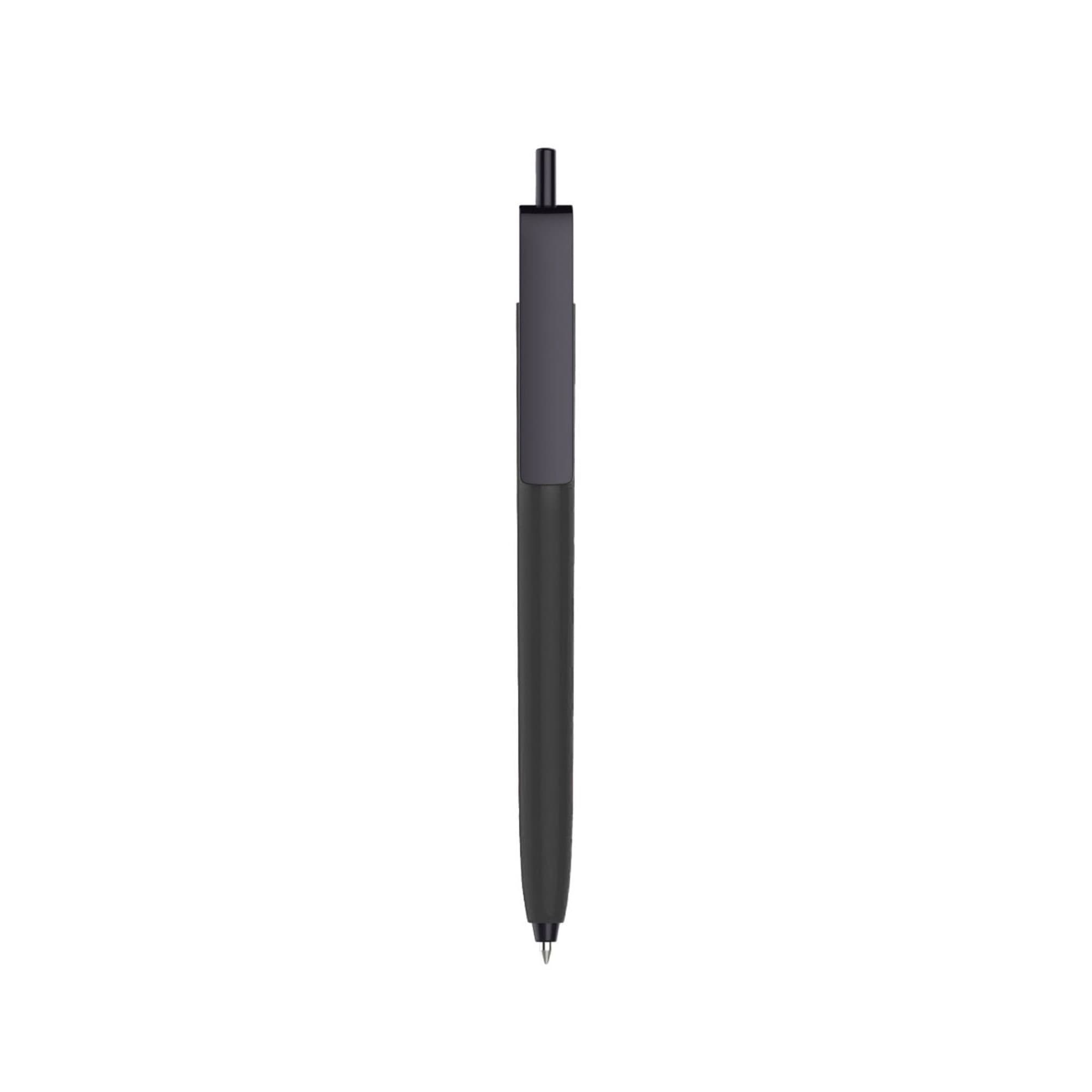 Push Button Pen - Colour Barrel with Black Cap