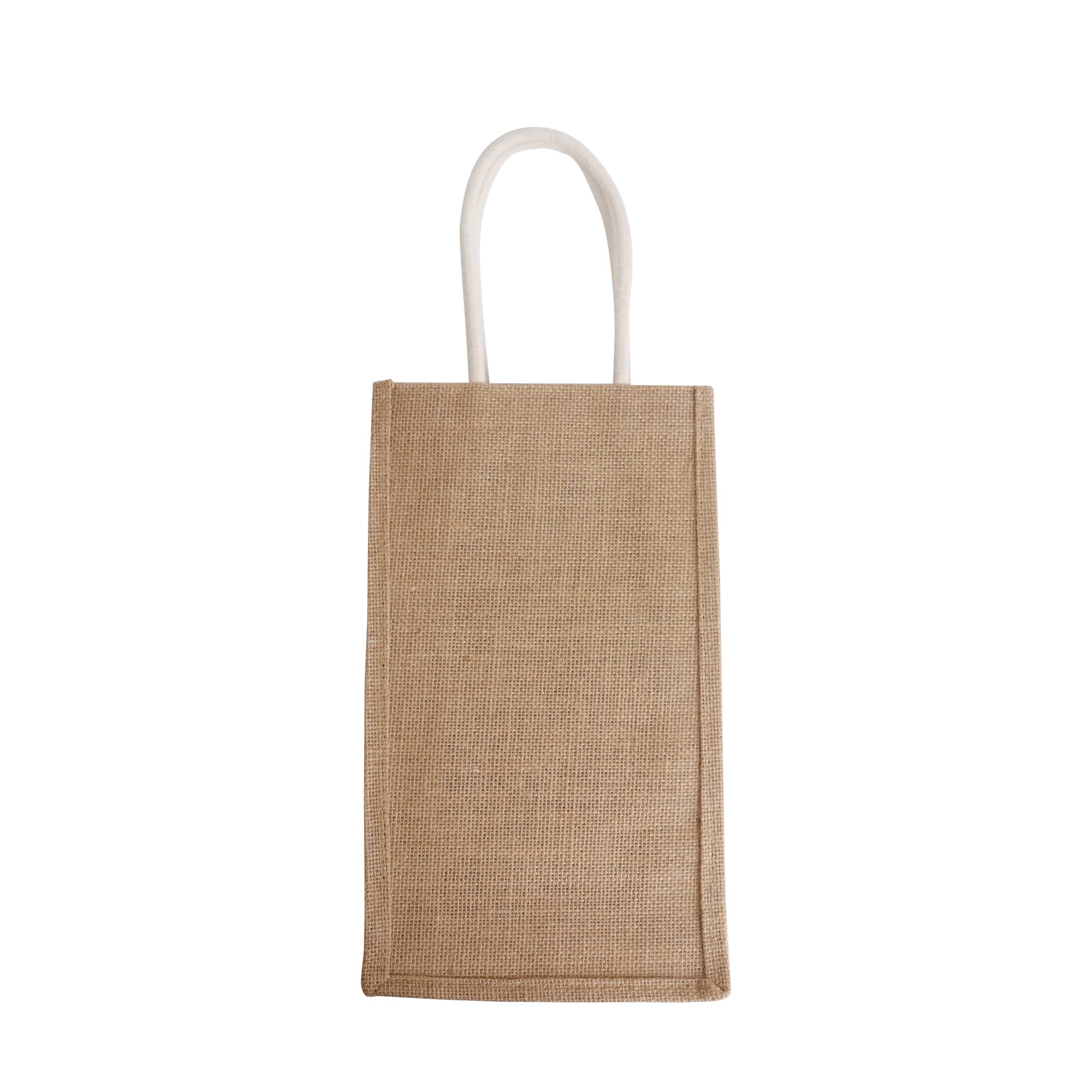Jute Double Wine Carrier
