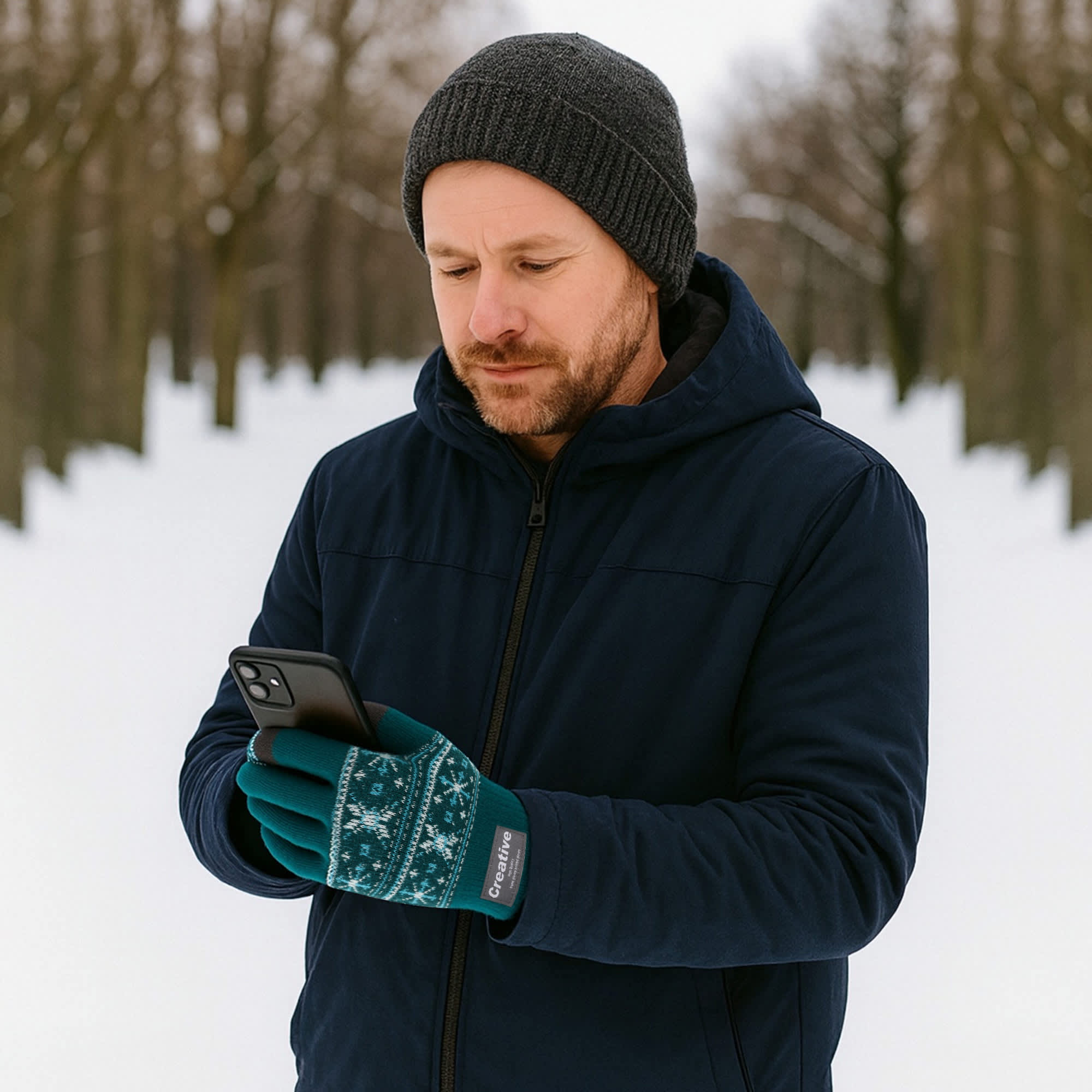 Adults Jacquard Gloves