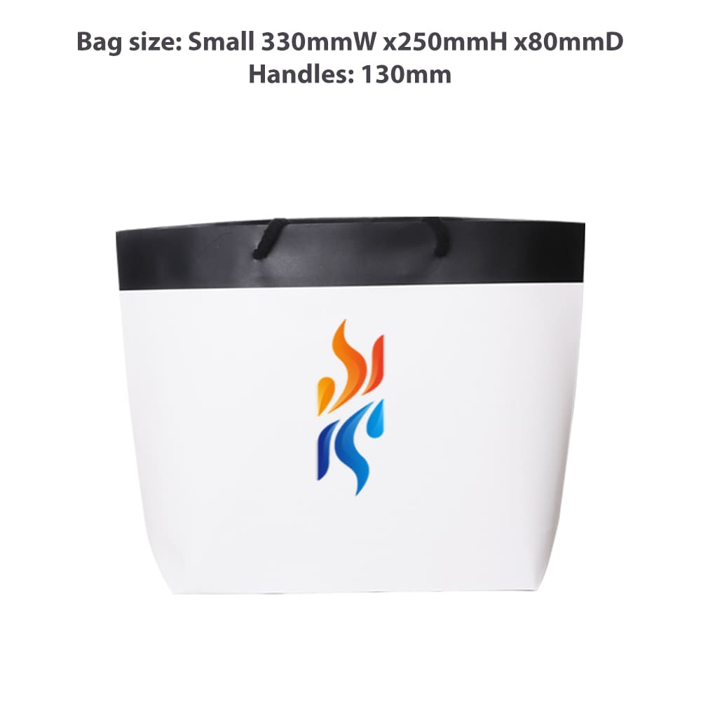 Small Black&White Boutique Paper Bag(330 x 250 x 80mm)