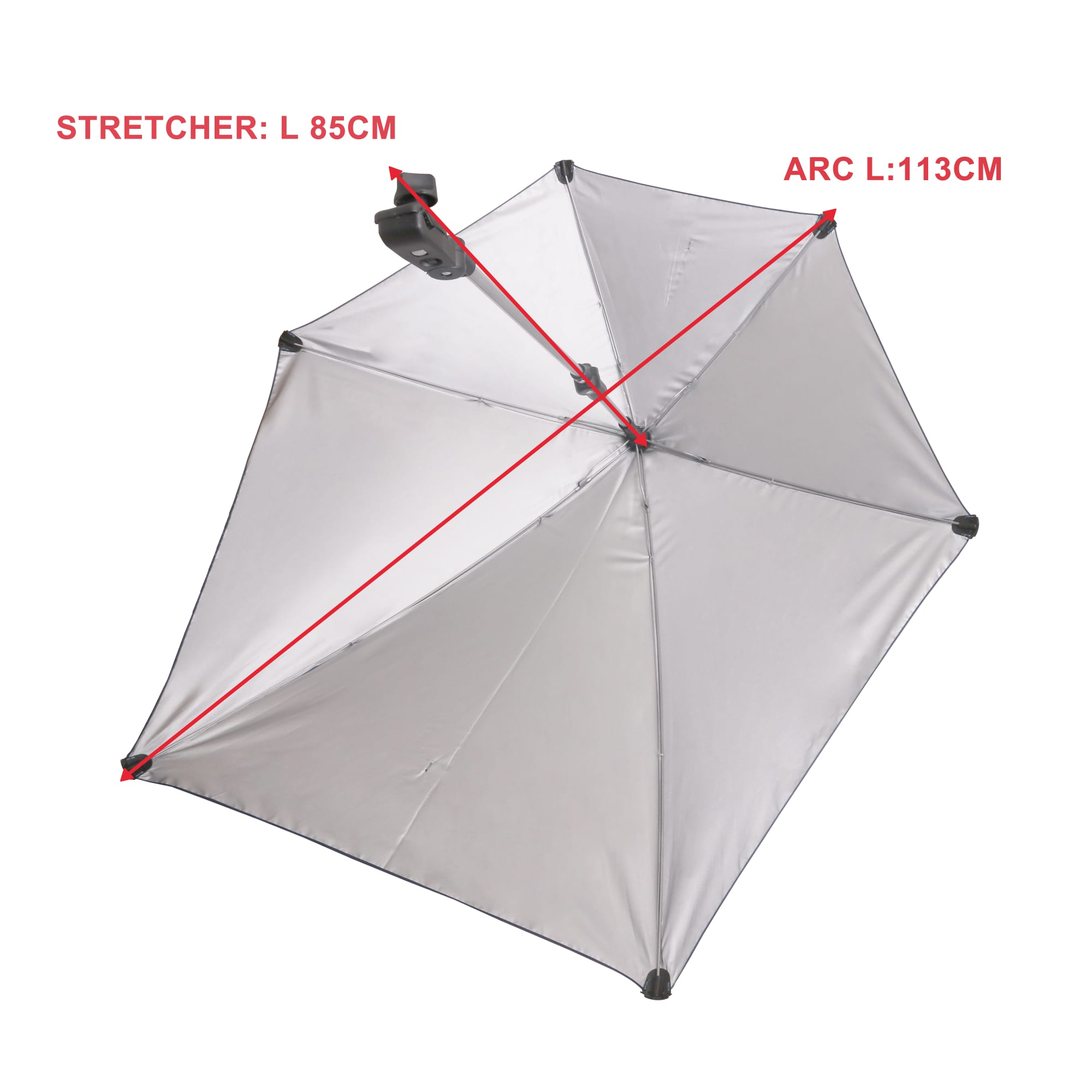 Adjustable Umbrella with Universal Clamp