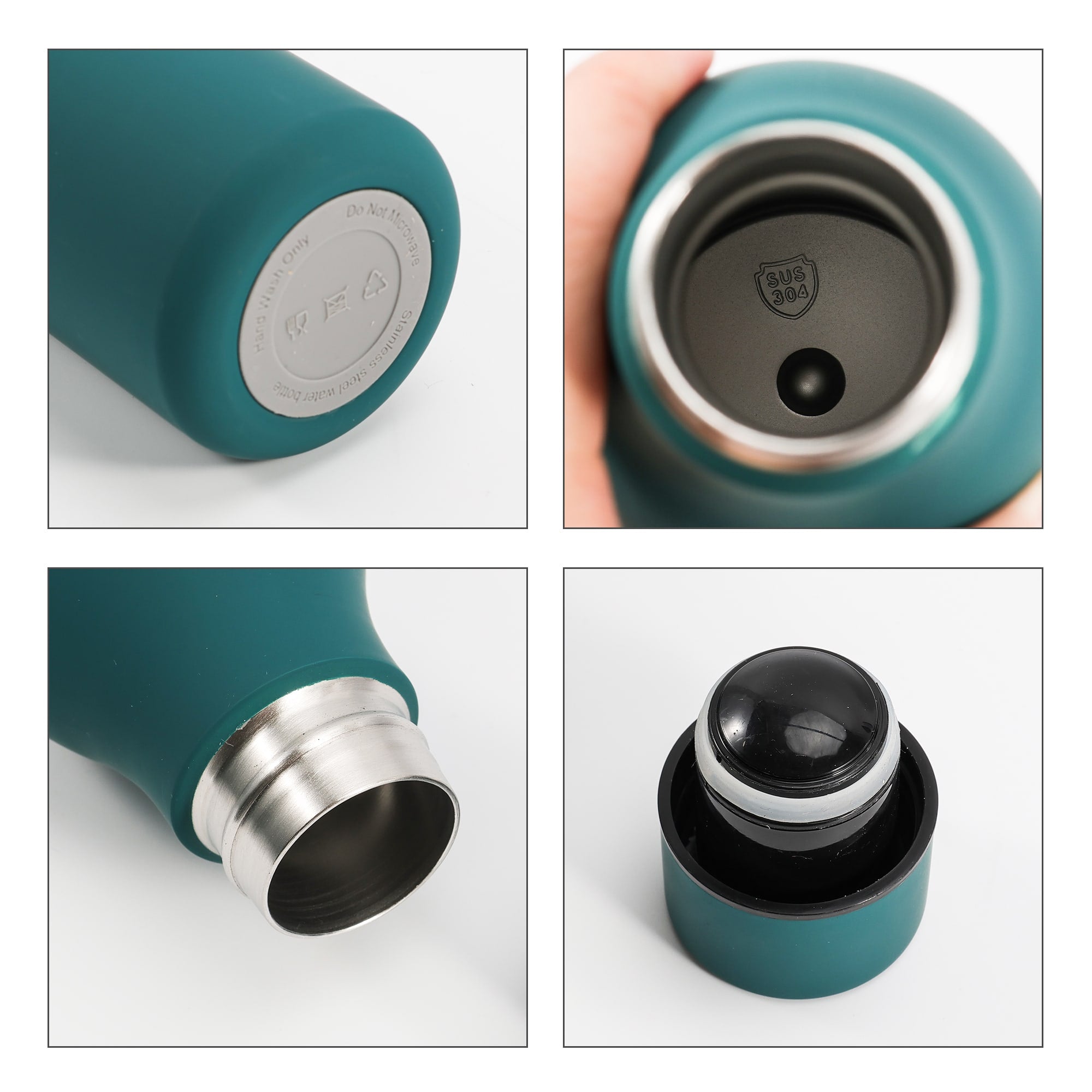 550ML Thermal Rubber Coated Drink Bottle
