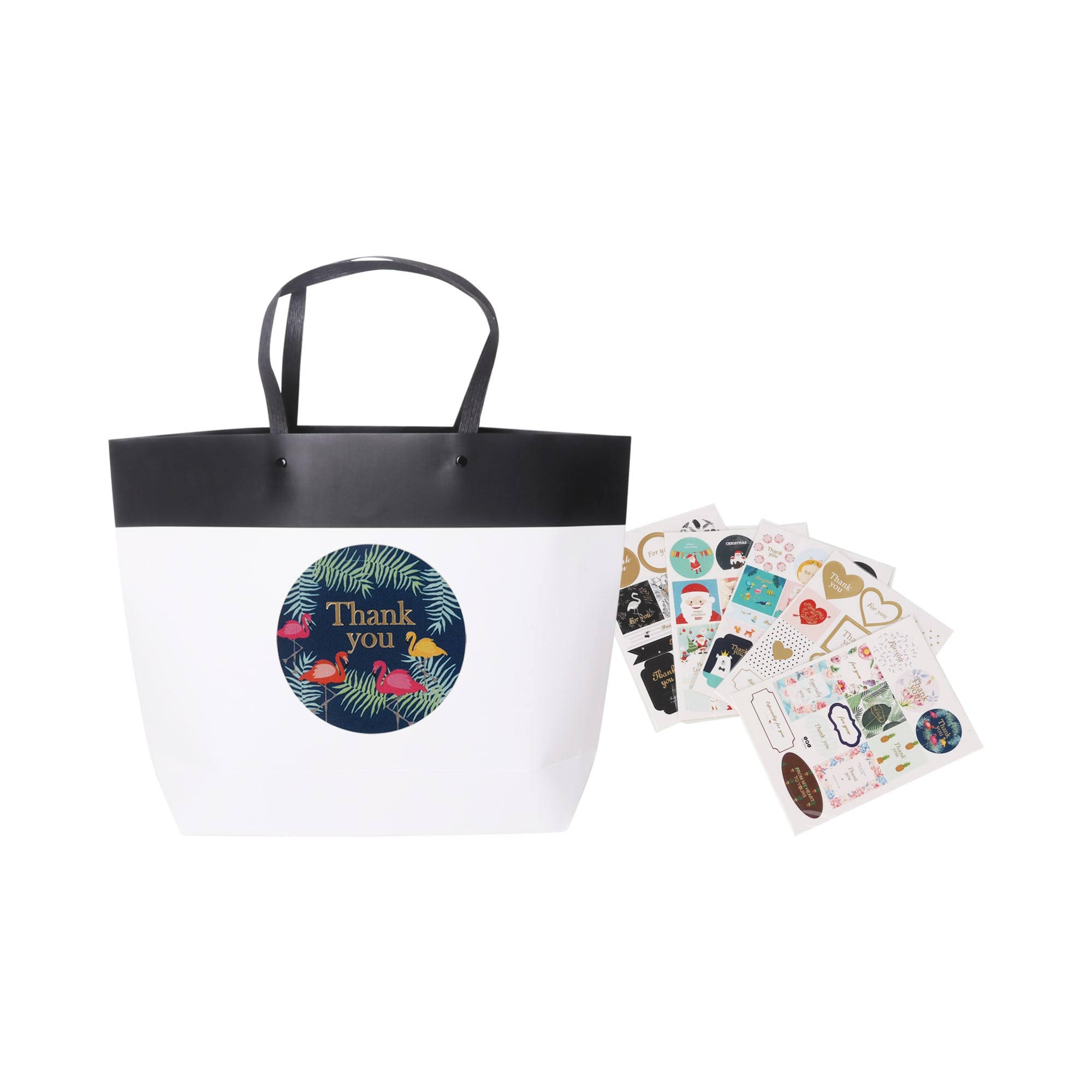 Medium Black&White Boutique Paper Bag(370 x 280 x 100mm)