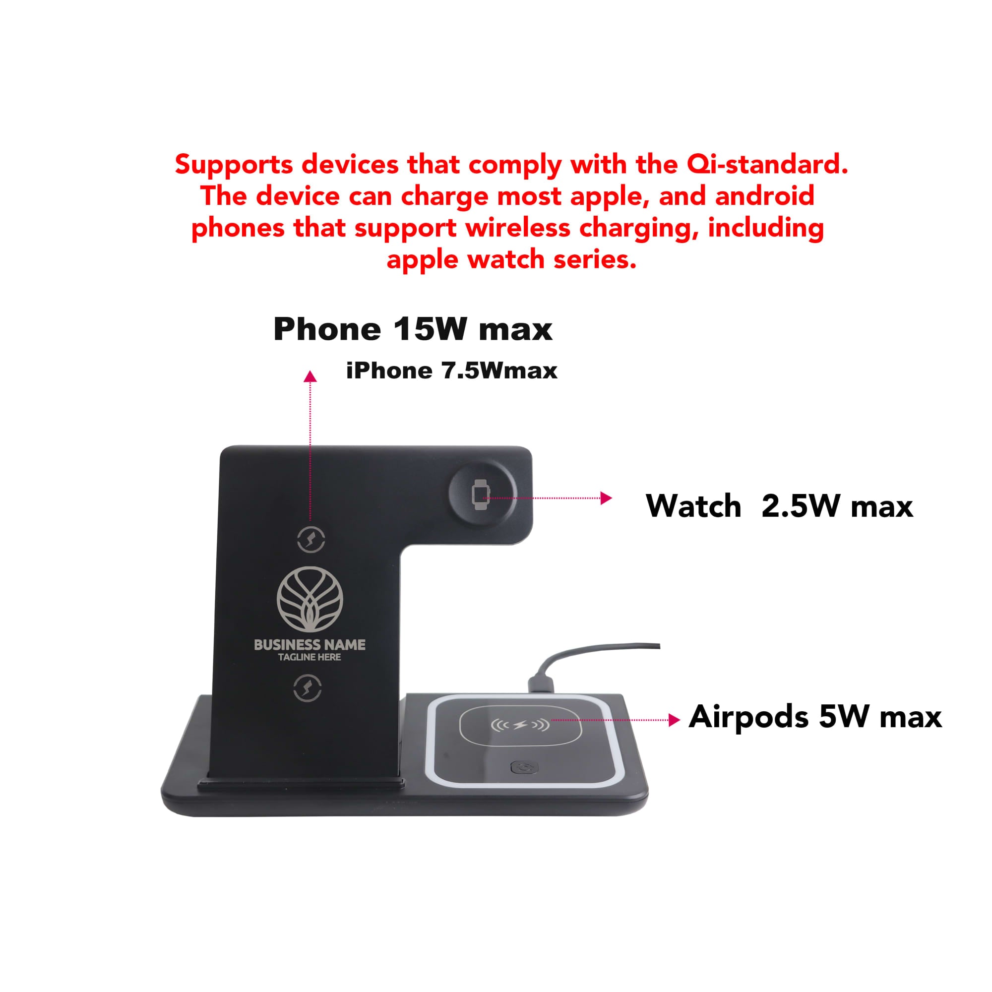 3-In-1 Portable Wireless Charger