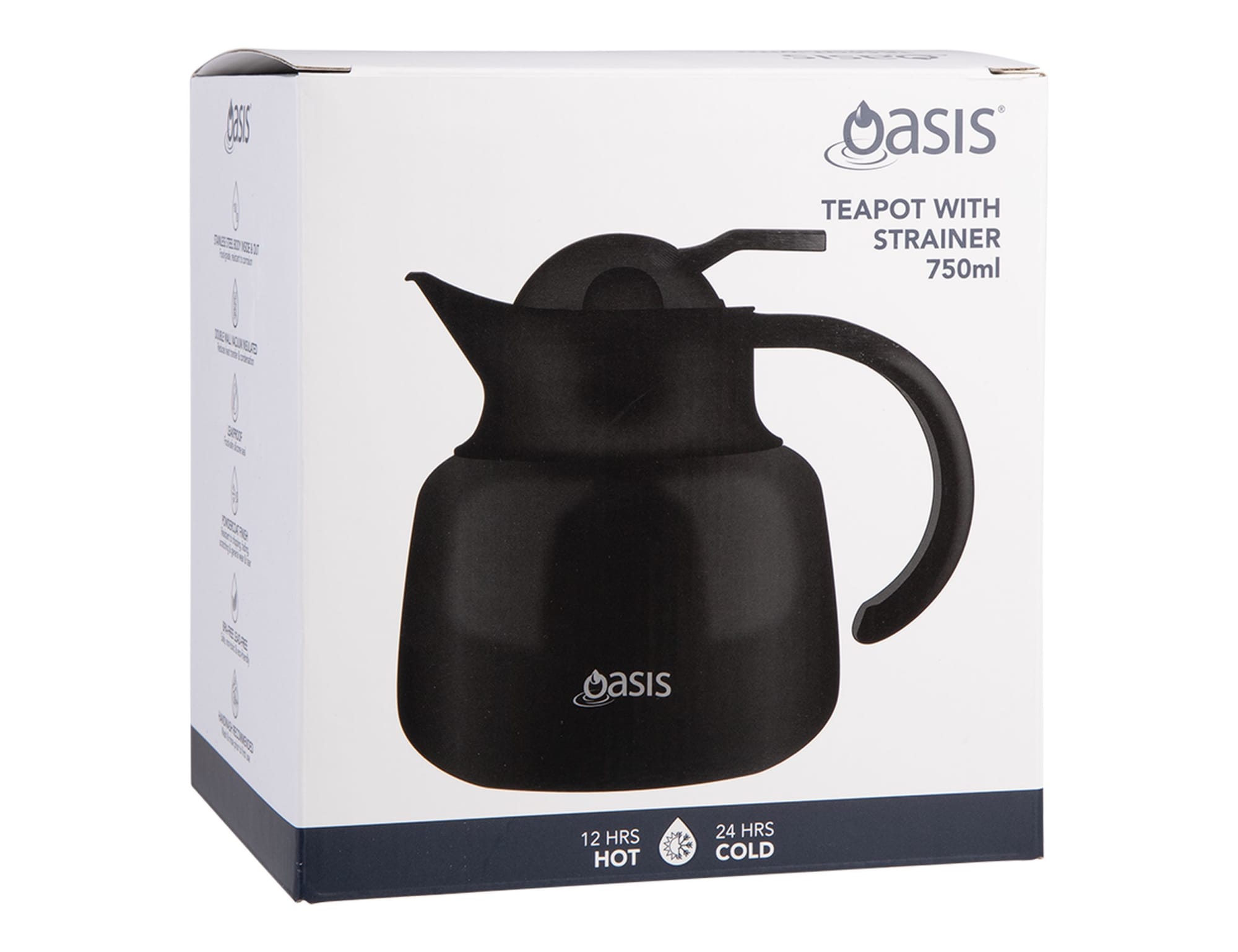 Oasis 750ml Insulated Teapot with Strainer