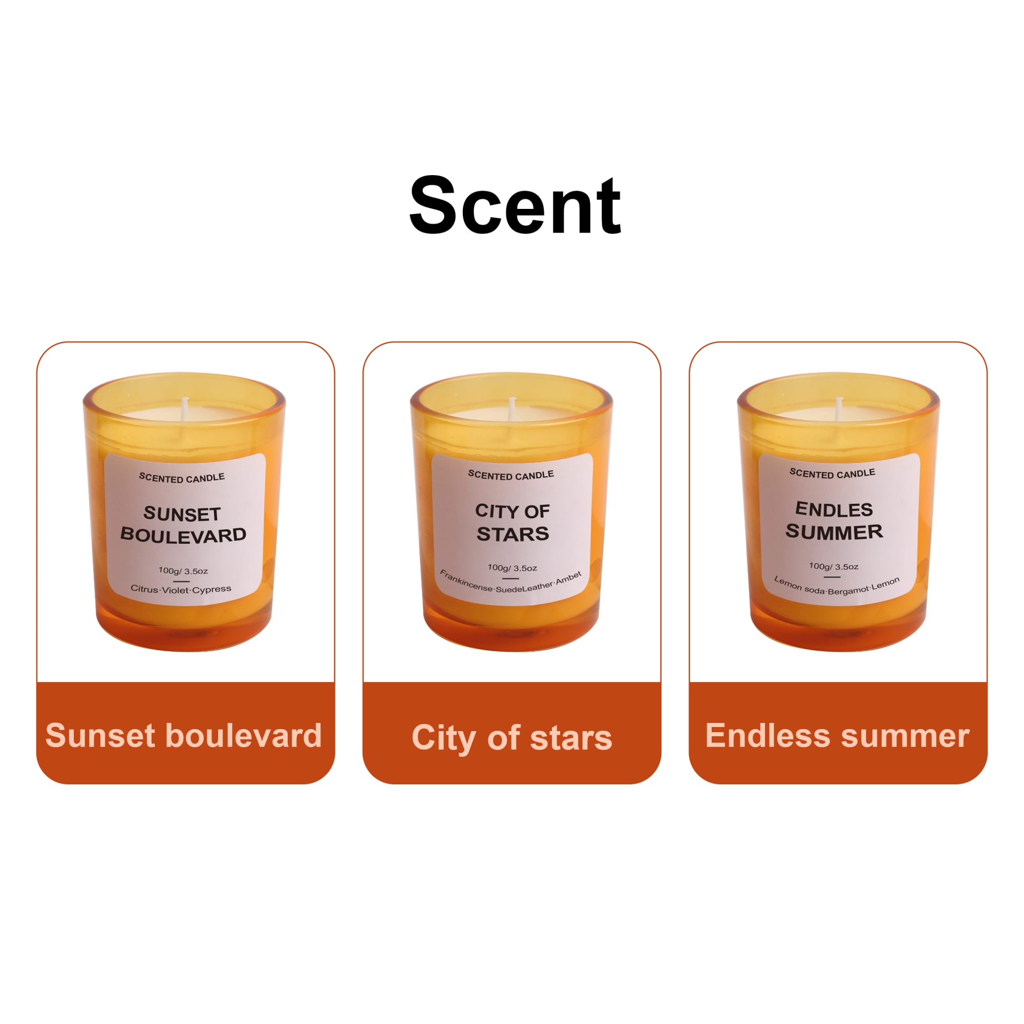 3.5oz Glass Candle