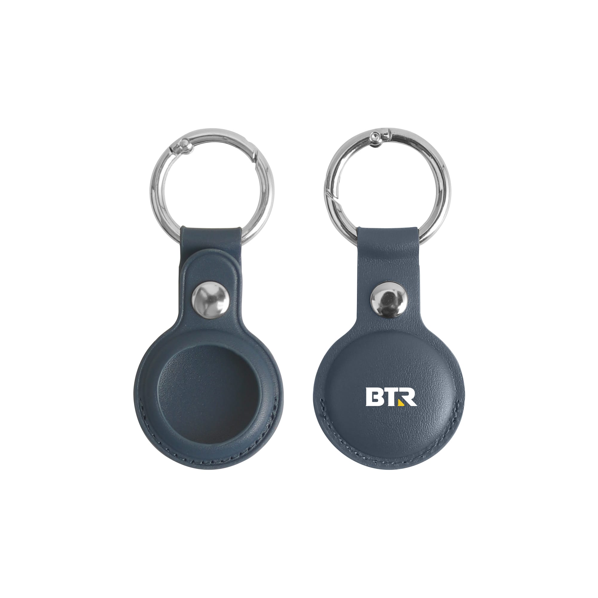 PU Leather AirTag Holder with Keyring