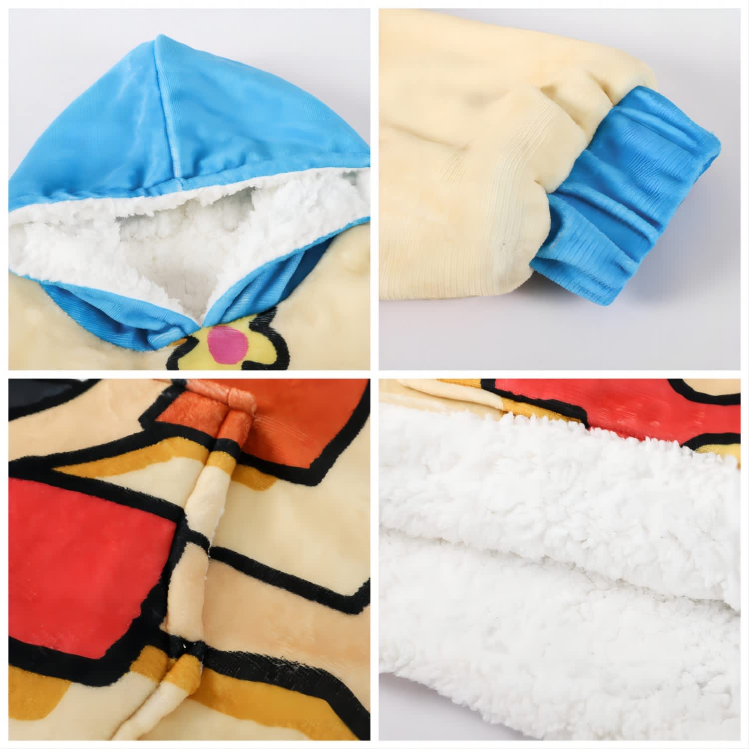 Kids' premium 100% Polyester Sublimated Wearable Blanket