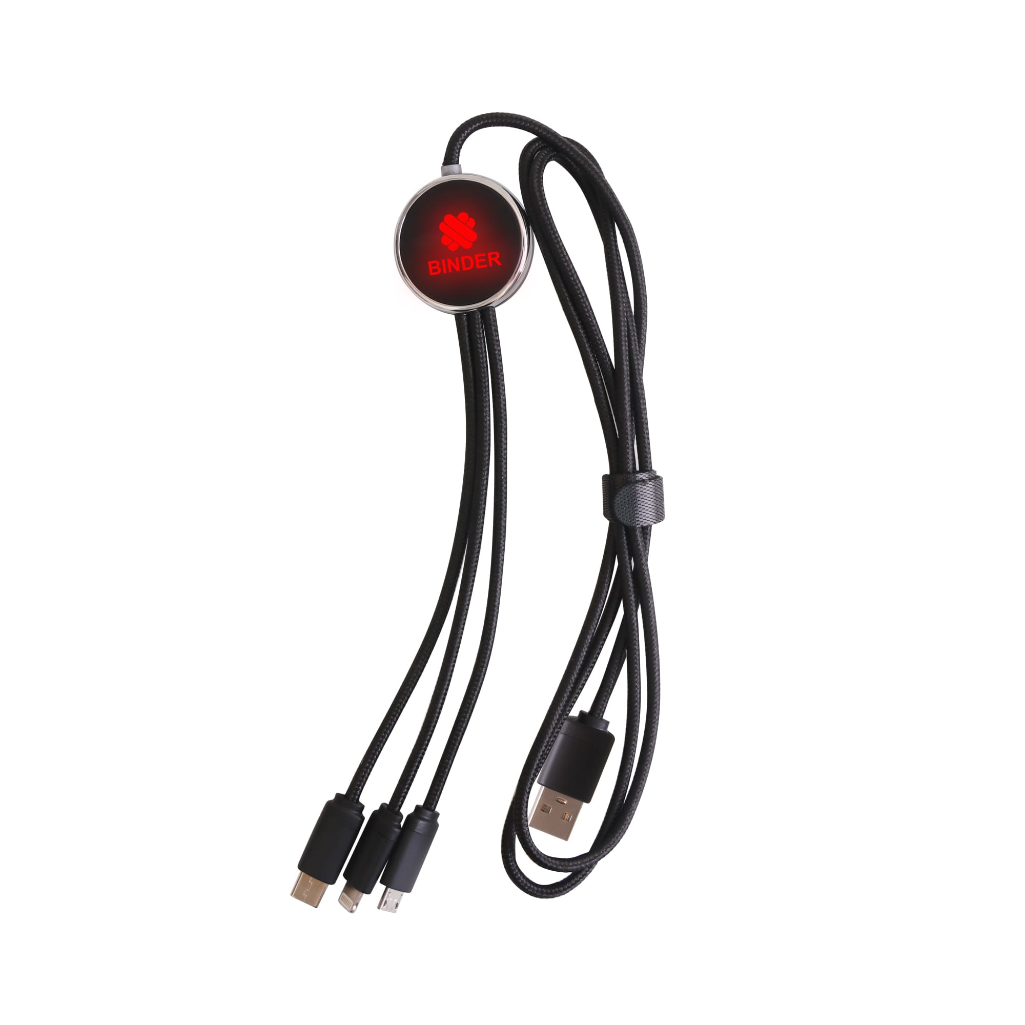 3-In-1 Light Up 1.2m Long Charging Cable