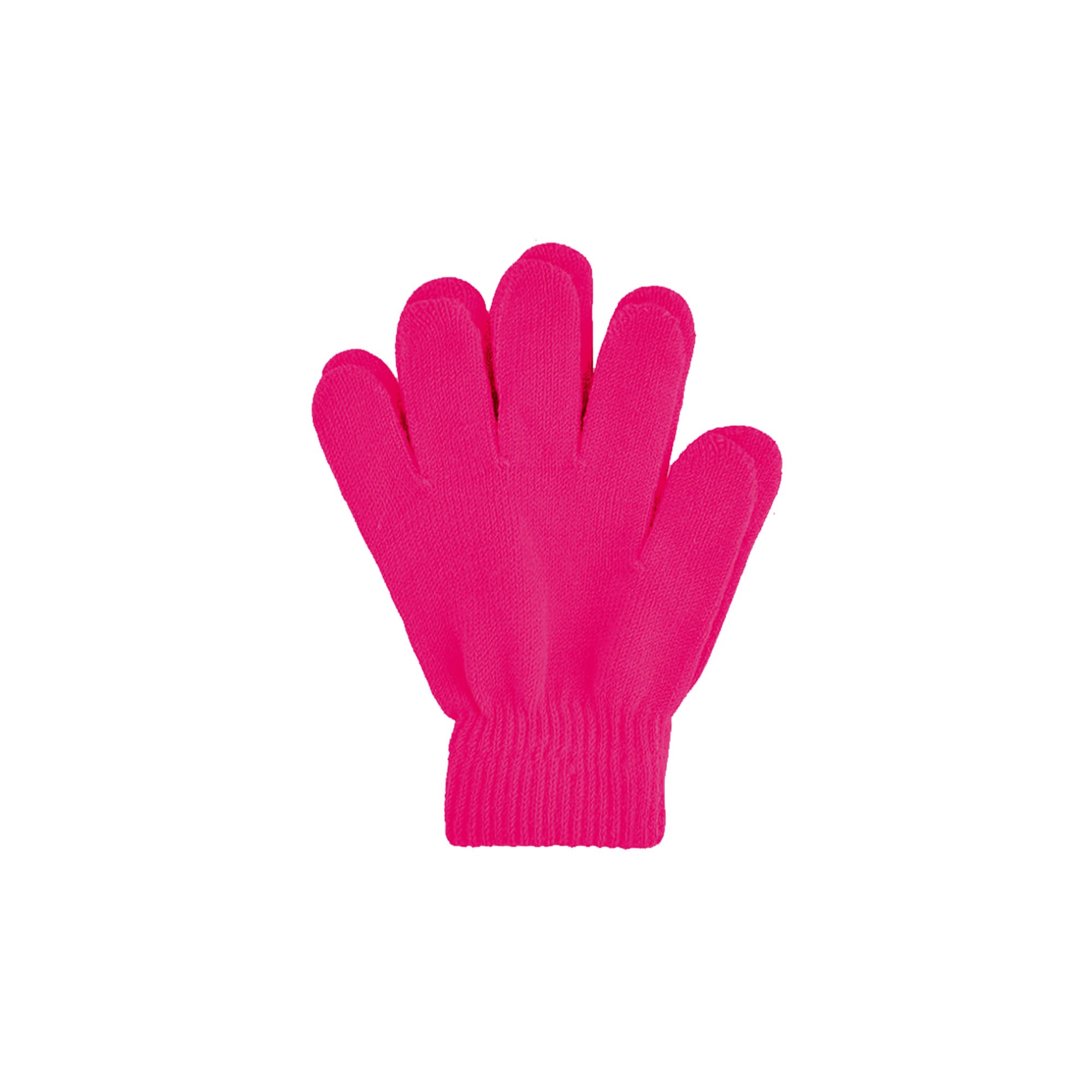 Kids Plain Knitted Gloves with Woven Label