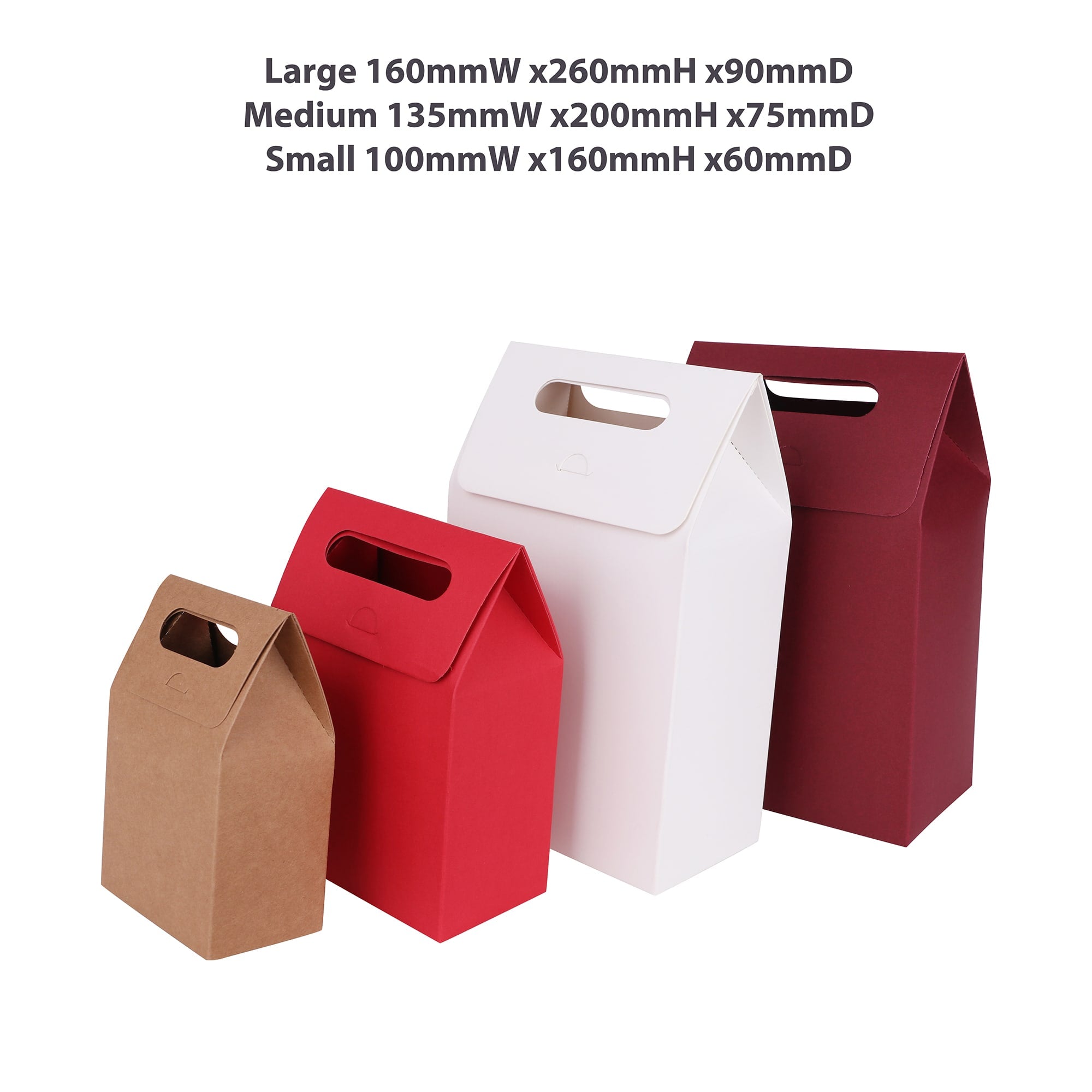 Die cut Handle Bag(160x260x90mm)