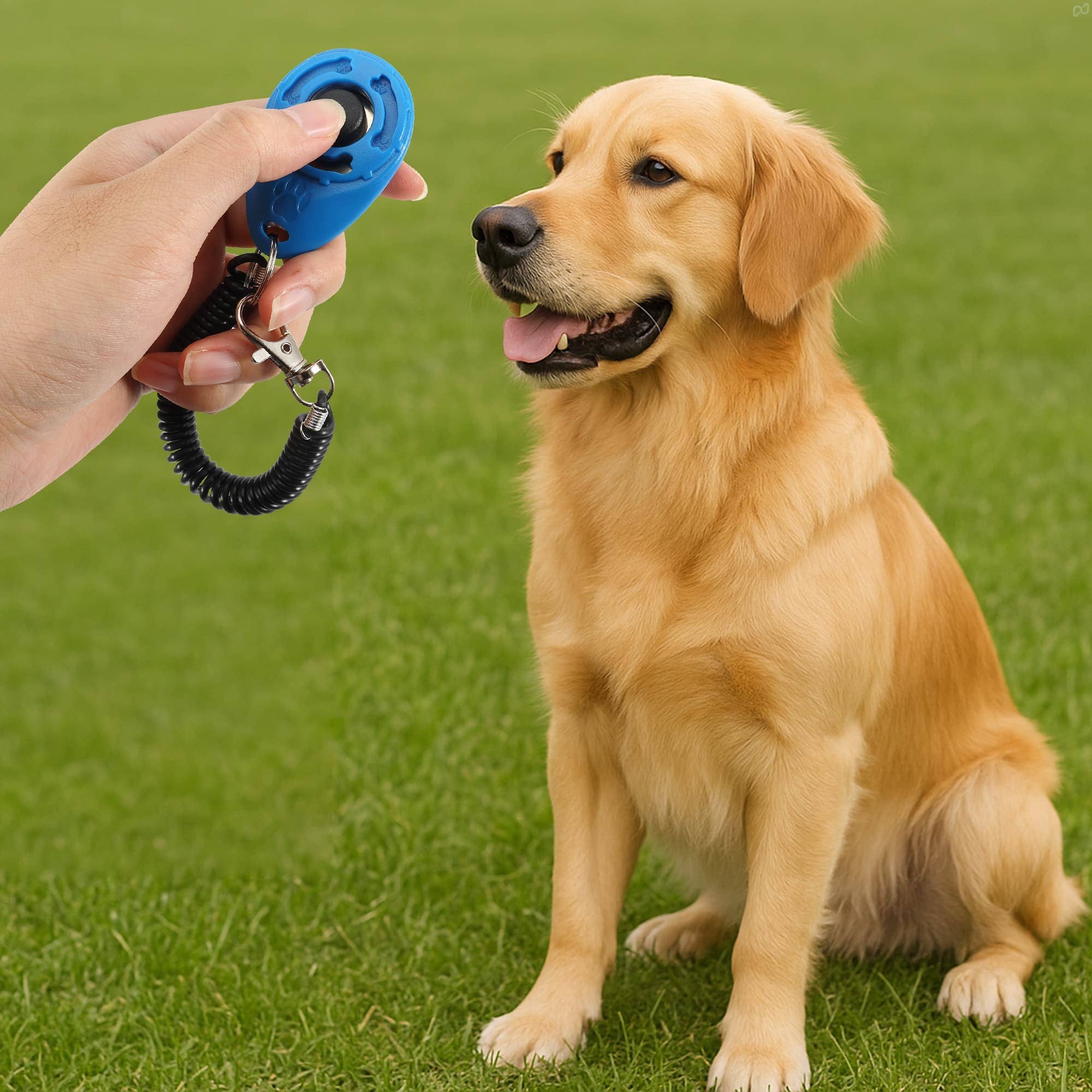 Pet Training Clicker with Coiled Lanyard