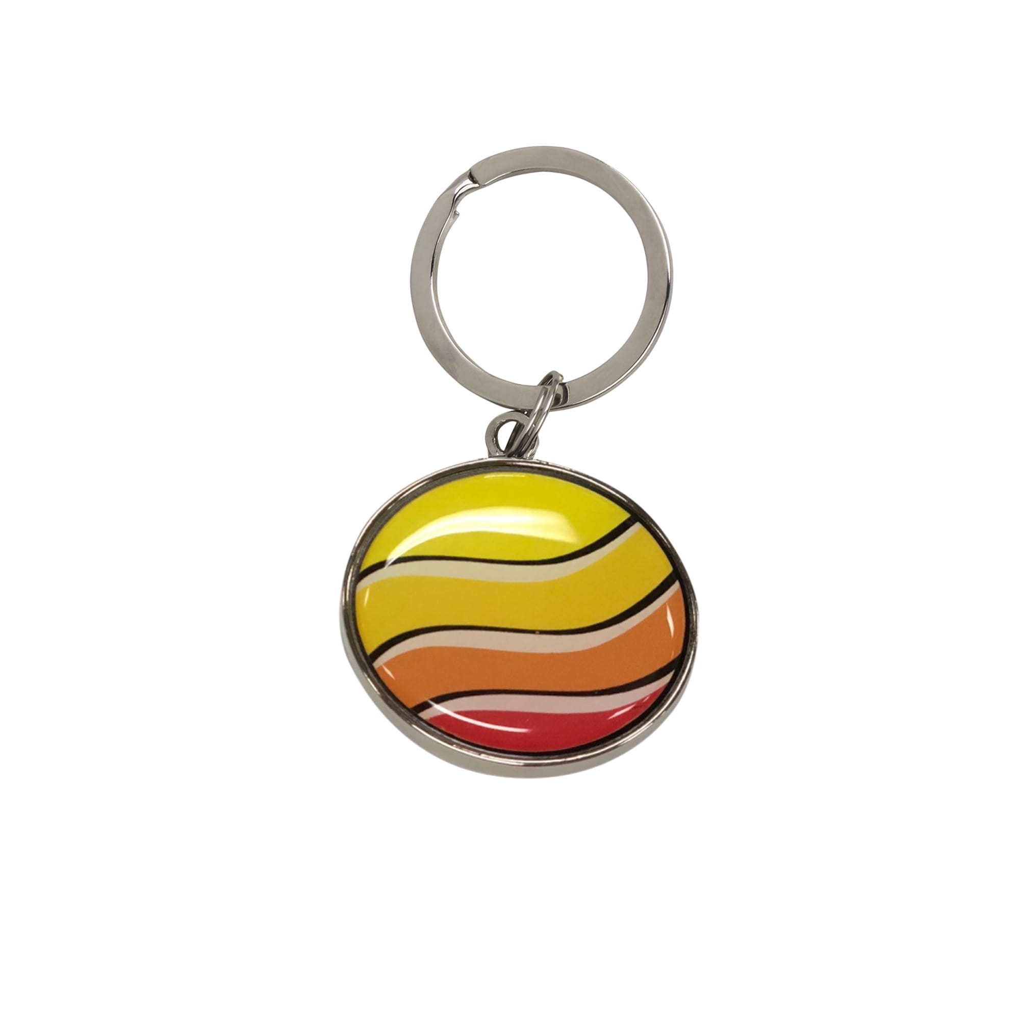 Custom Shaped Metal Epoxy Domed Keyring