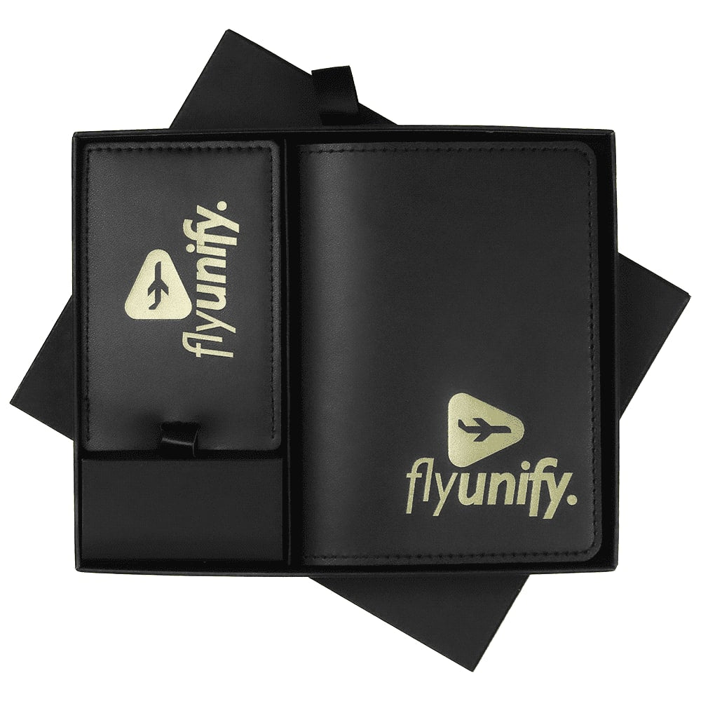 Pineapple Leather Travel Gift Set