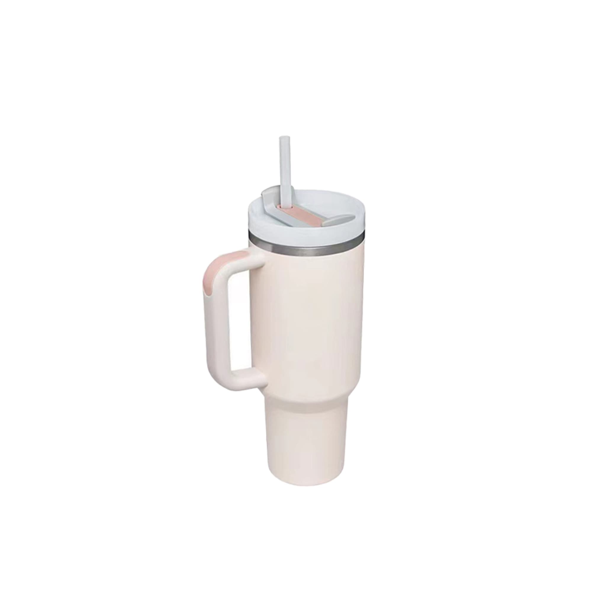 1.2L Stainless Steel Tumbler with Lid and Straw