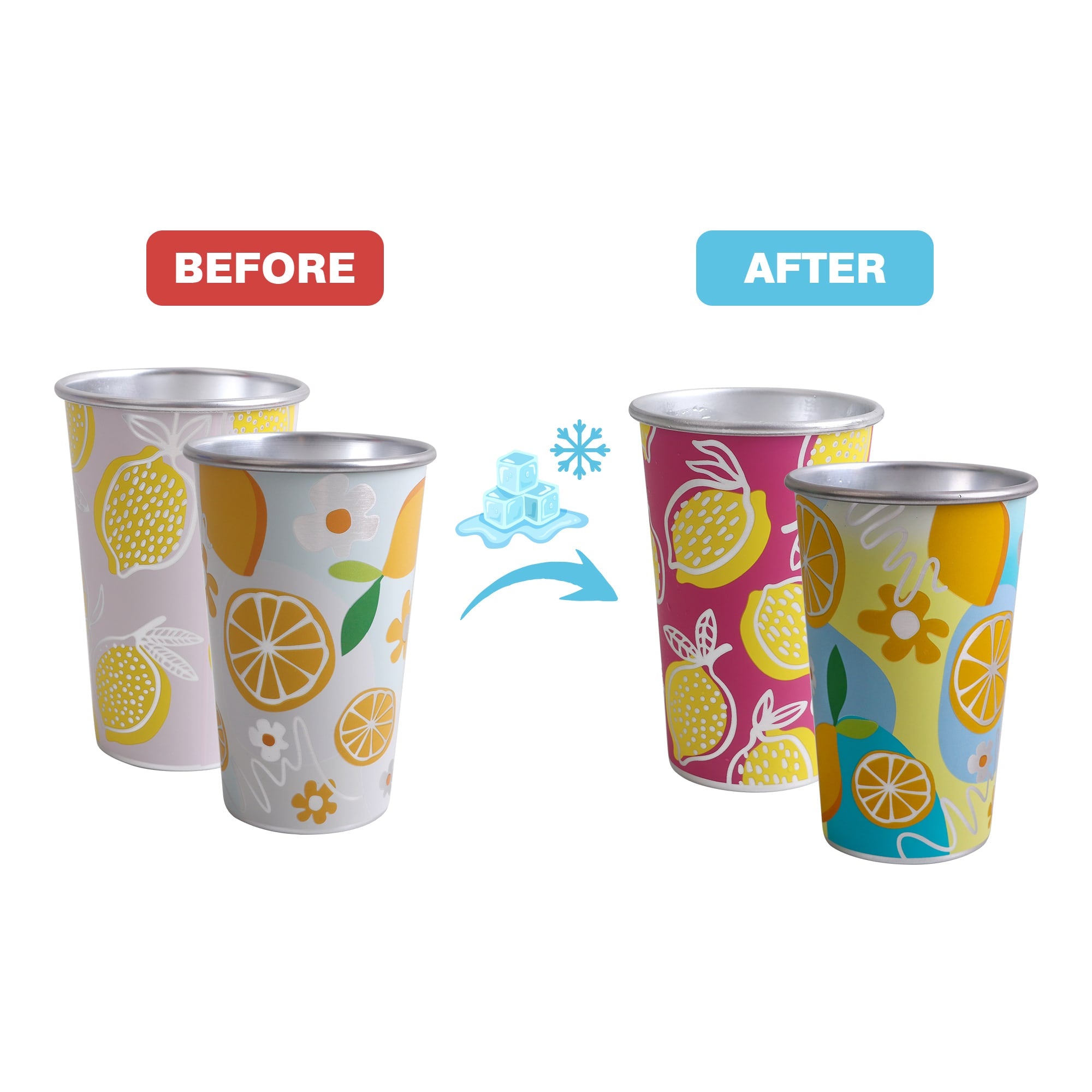Aluminum Colour Changing Cup