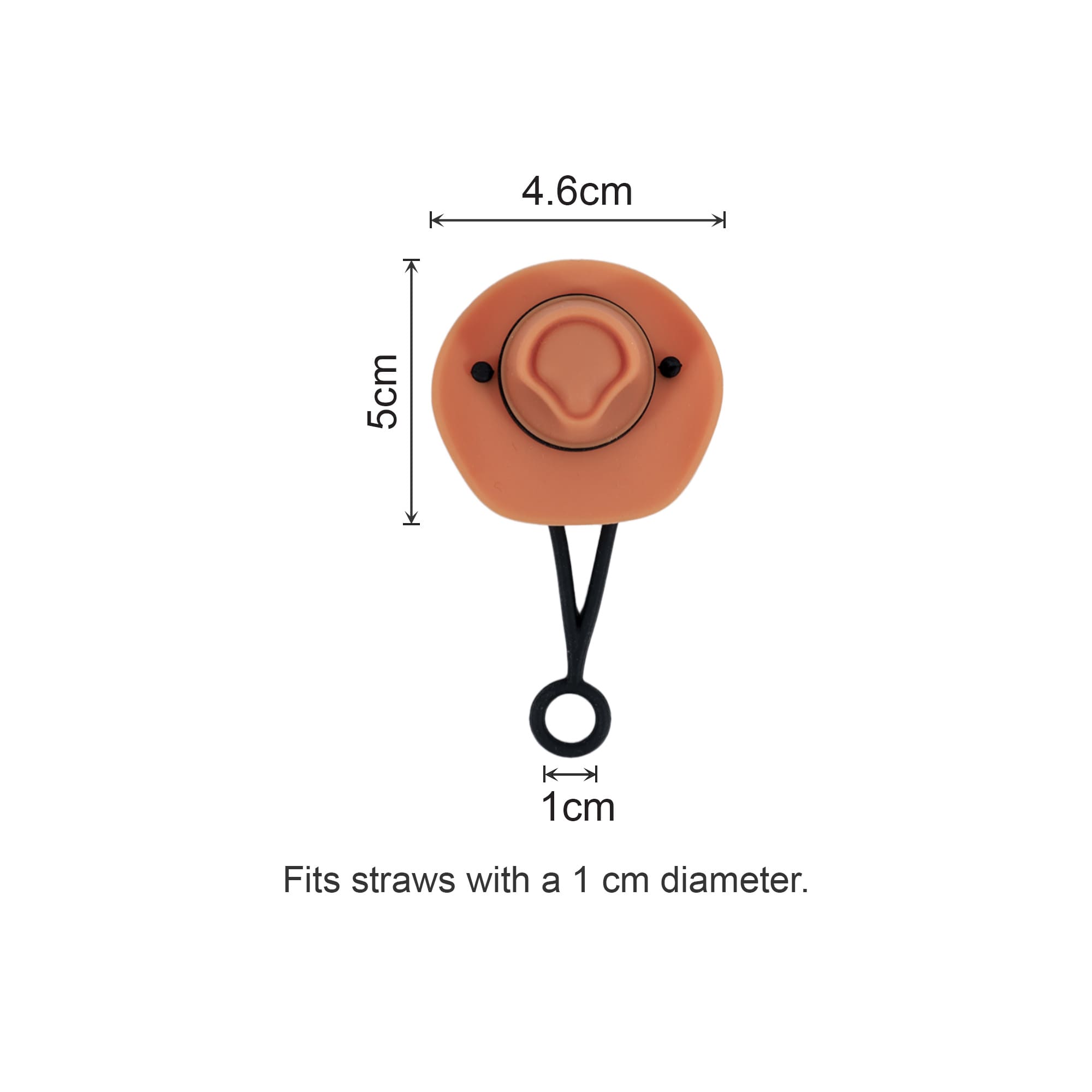 Brim Hat Silicone Straw Cover