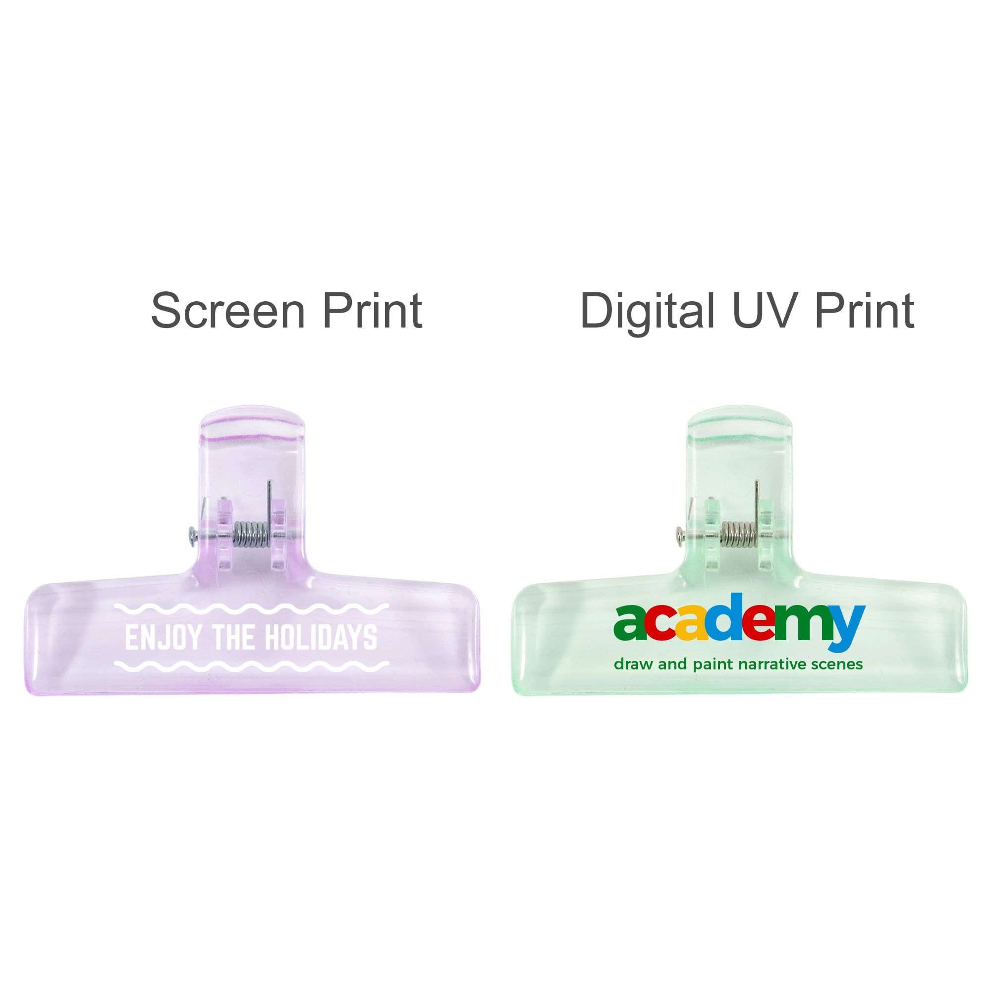 Translucent Plastic Clips