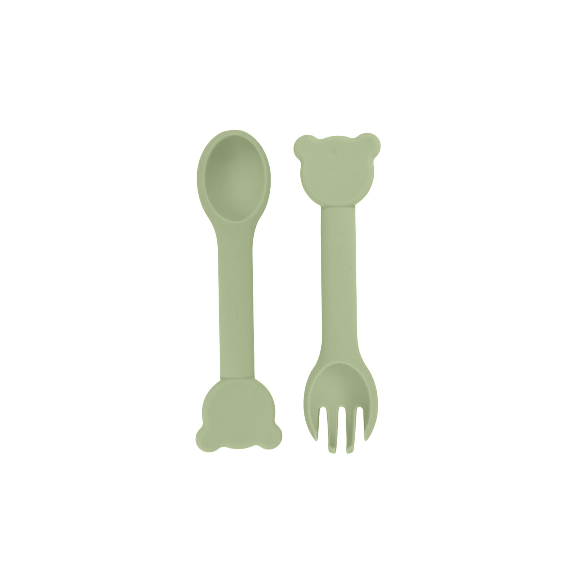 Bear Shape Silicone Kids Cutlery