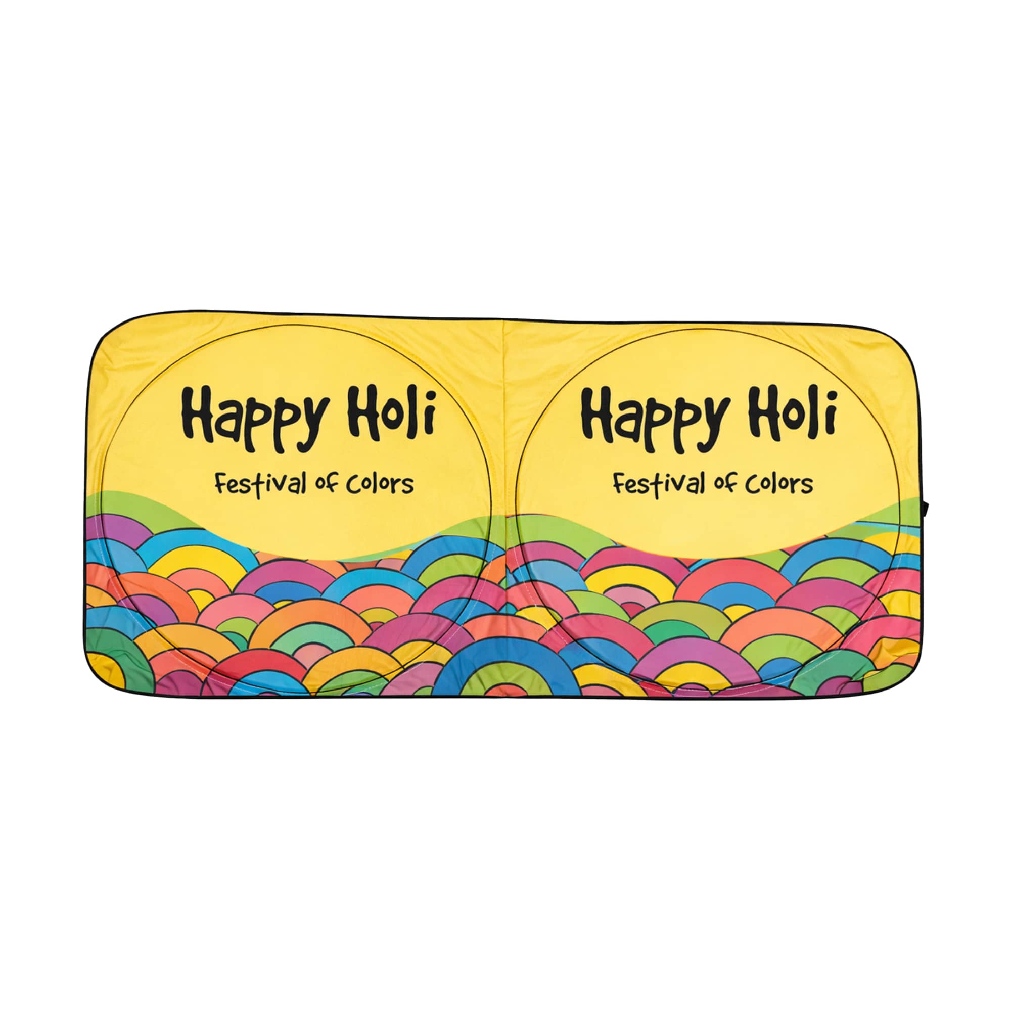 Twin Circular Light-blocking Car Sun Shade
