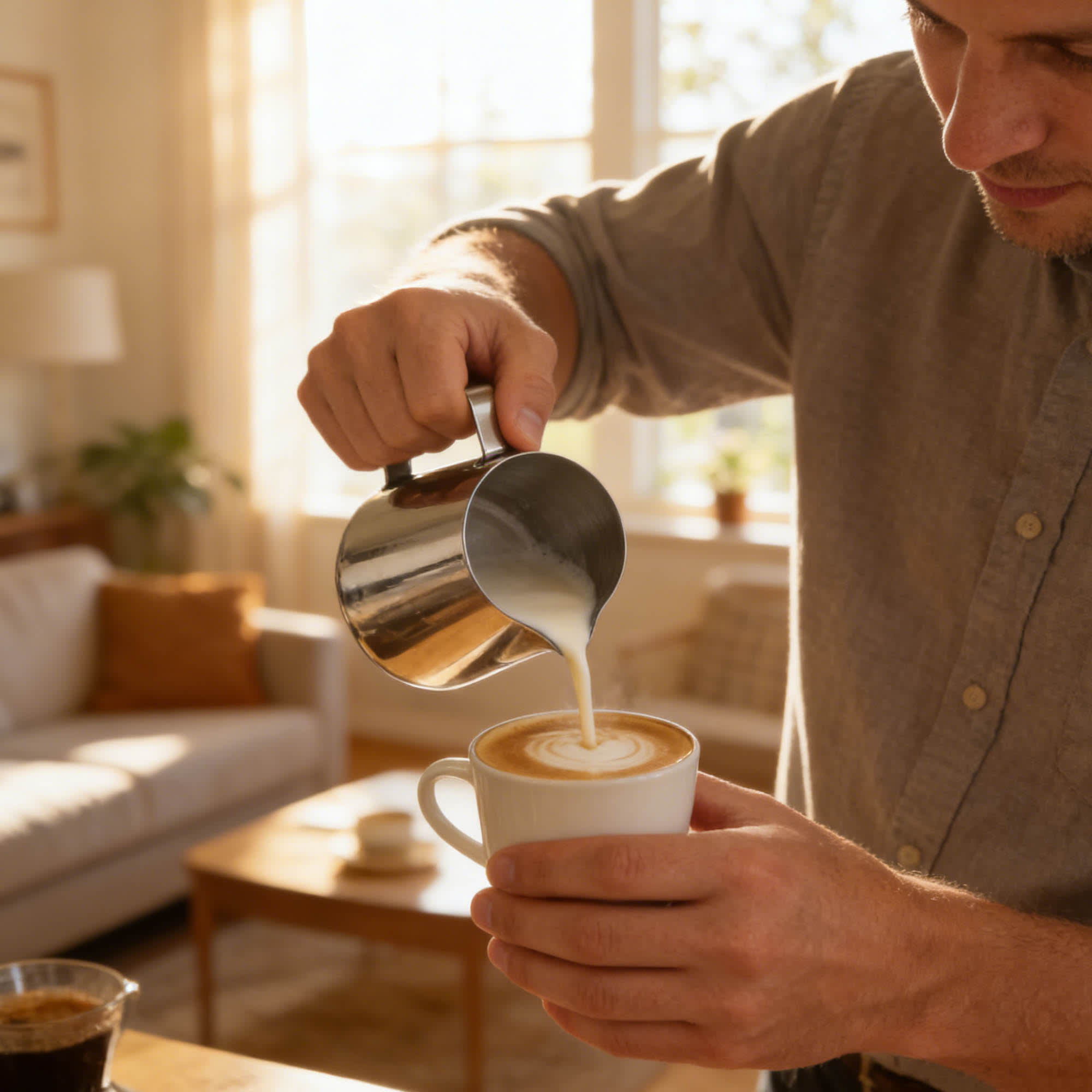 Stainless Steel Milk Frothing Pitcher