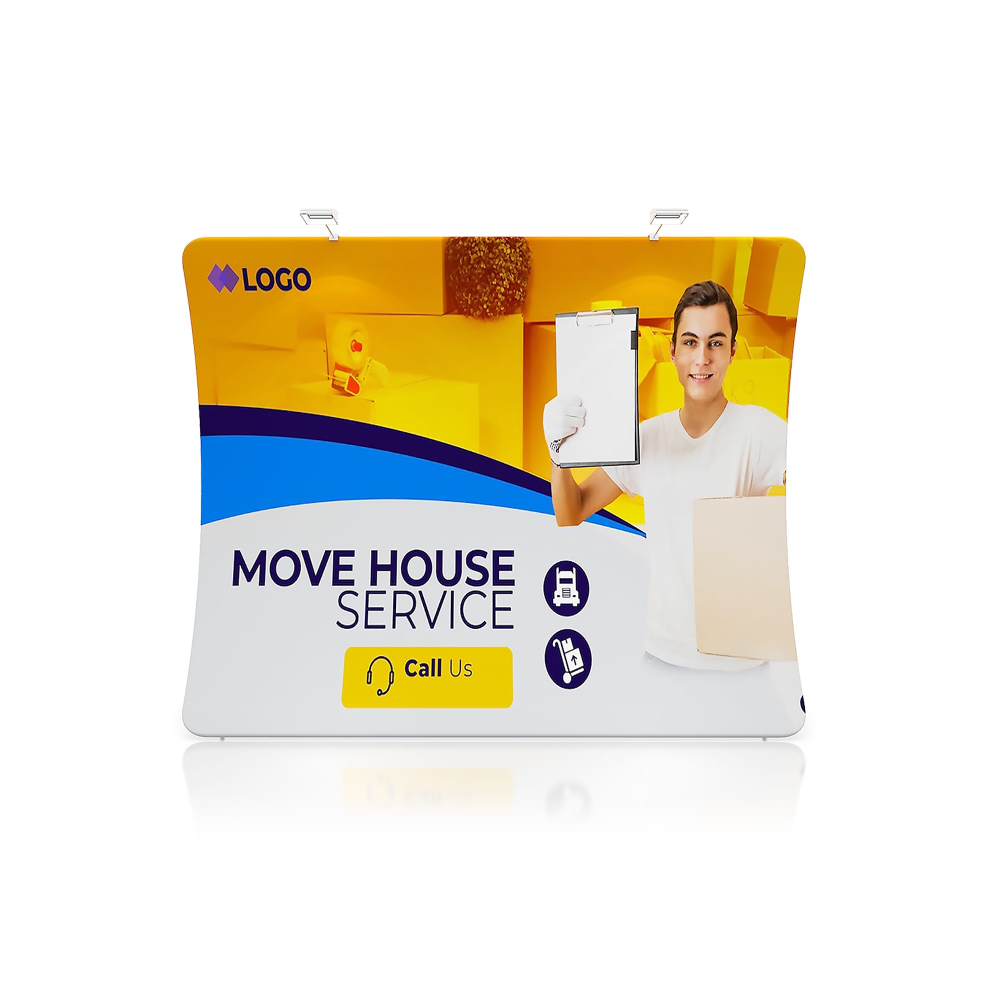 3m U-Shaped Tension Fabric Display Wall